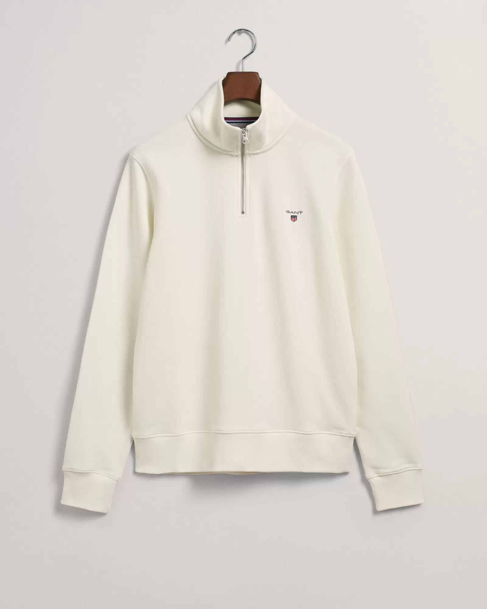 Men GANT Sweatshirts & Hoodies*Original Half-Zip Sweatshirt EGGSHELL