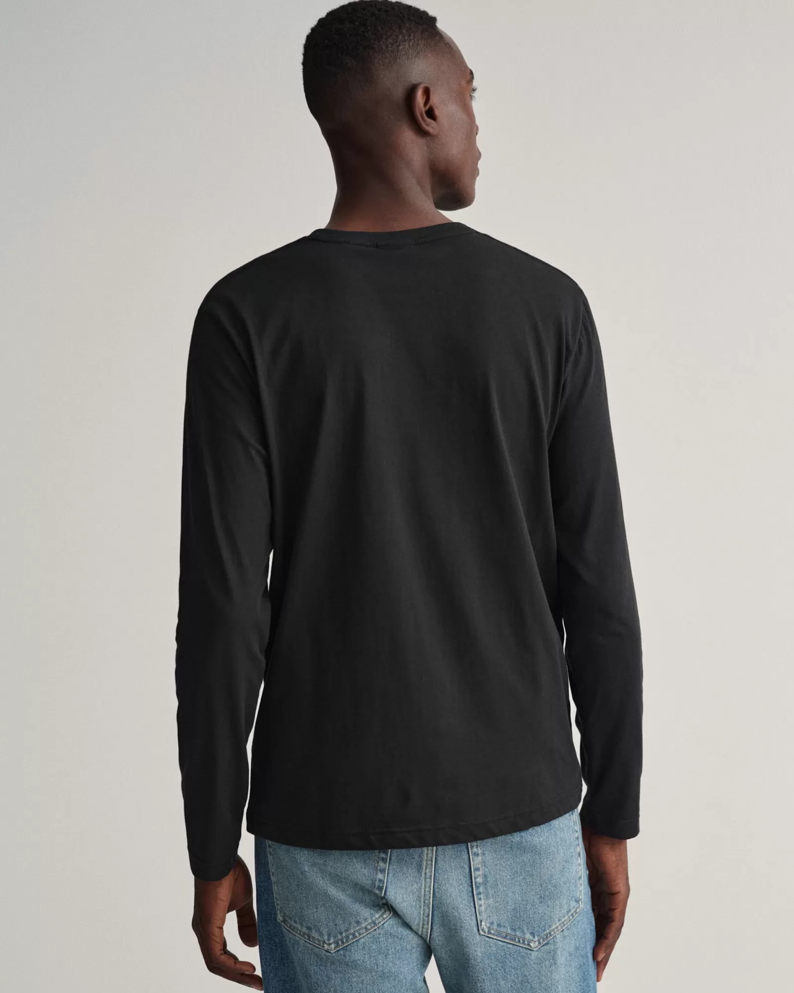 Men GANT T-Shirts*Original Long Sleeve T-Shirt BLACK