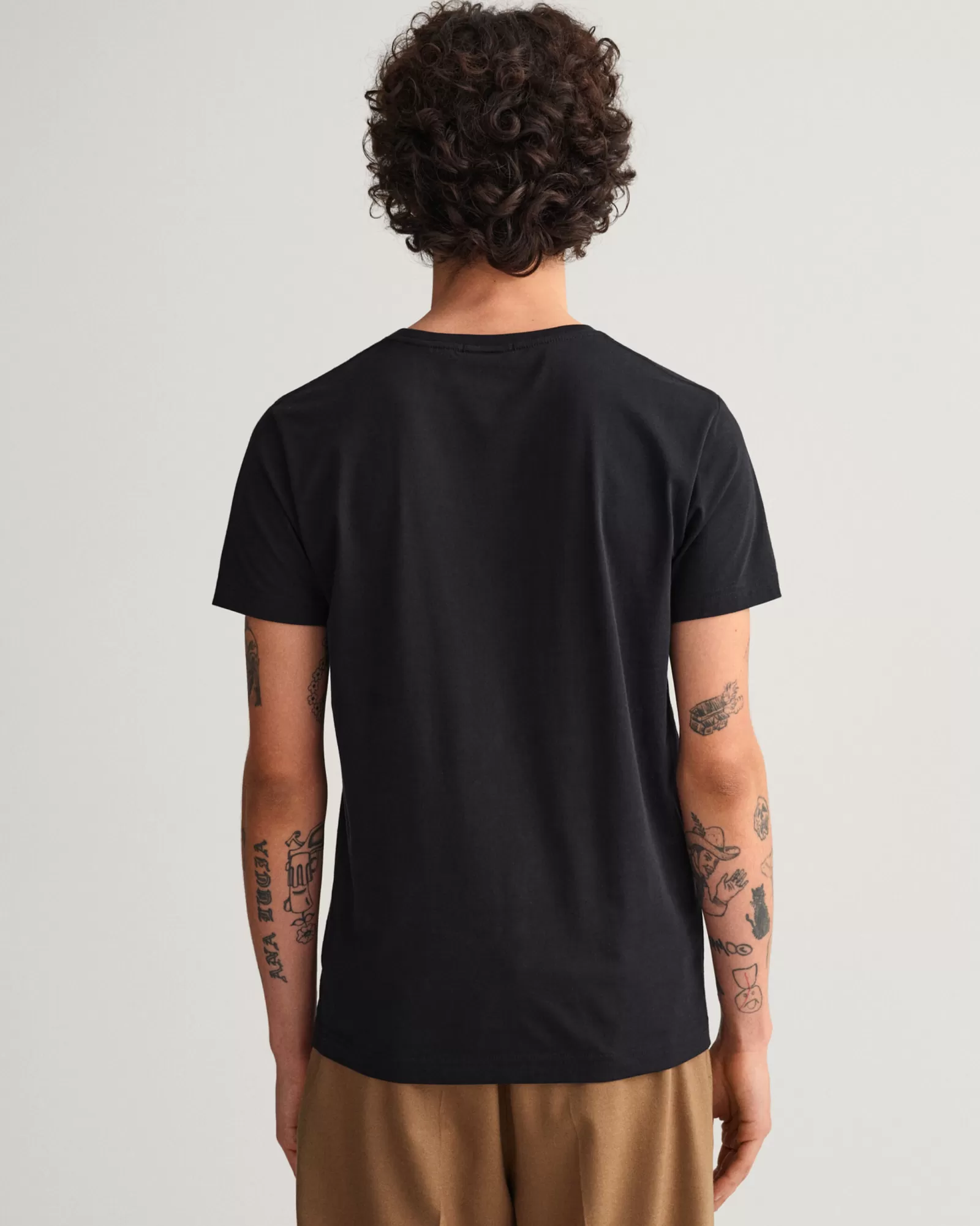 Men GANT T-Shirts*Original Slim Fit T-Shirt BLACK