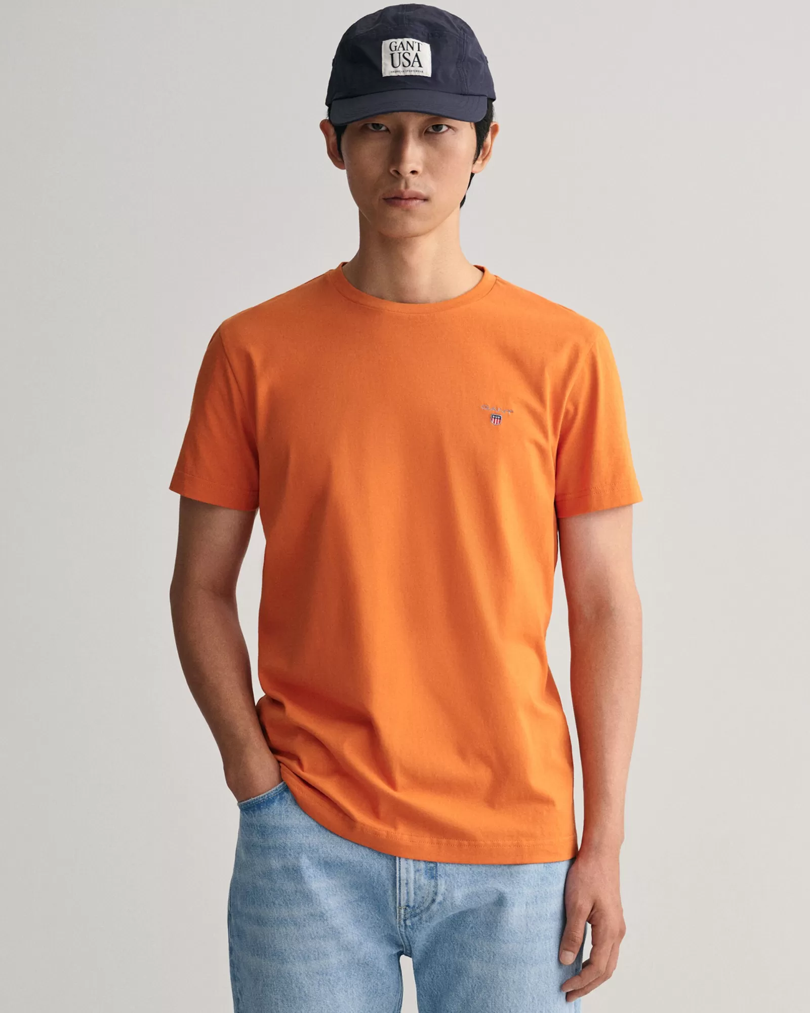 Men GANT T-Shirts*Original T-Shirt PUMPKIN ORANGE