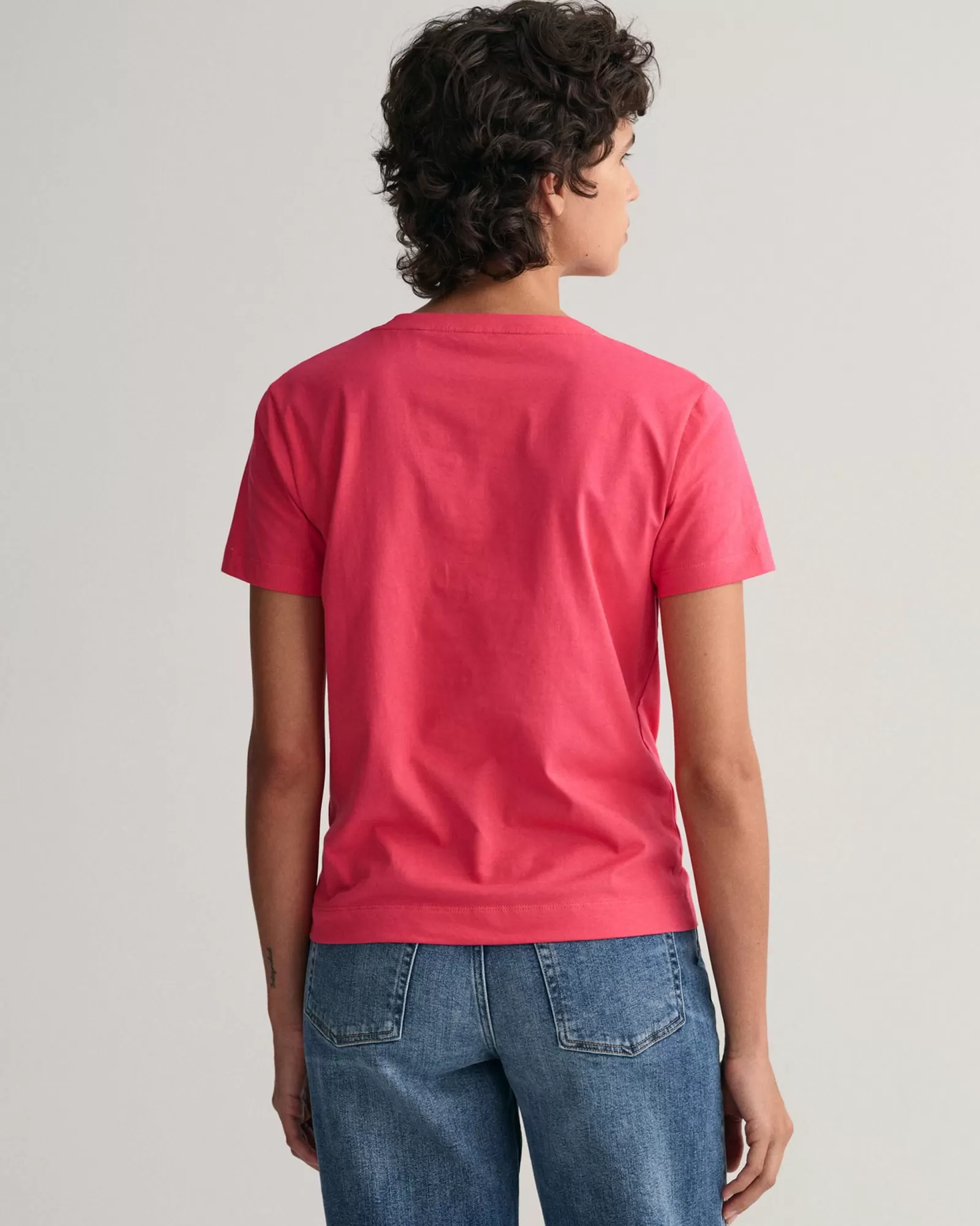 Women GANT T-Shirts & Tops*Original V-Neck T-Shirt MAGENTA PINK