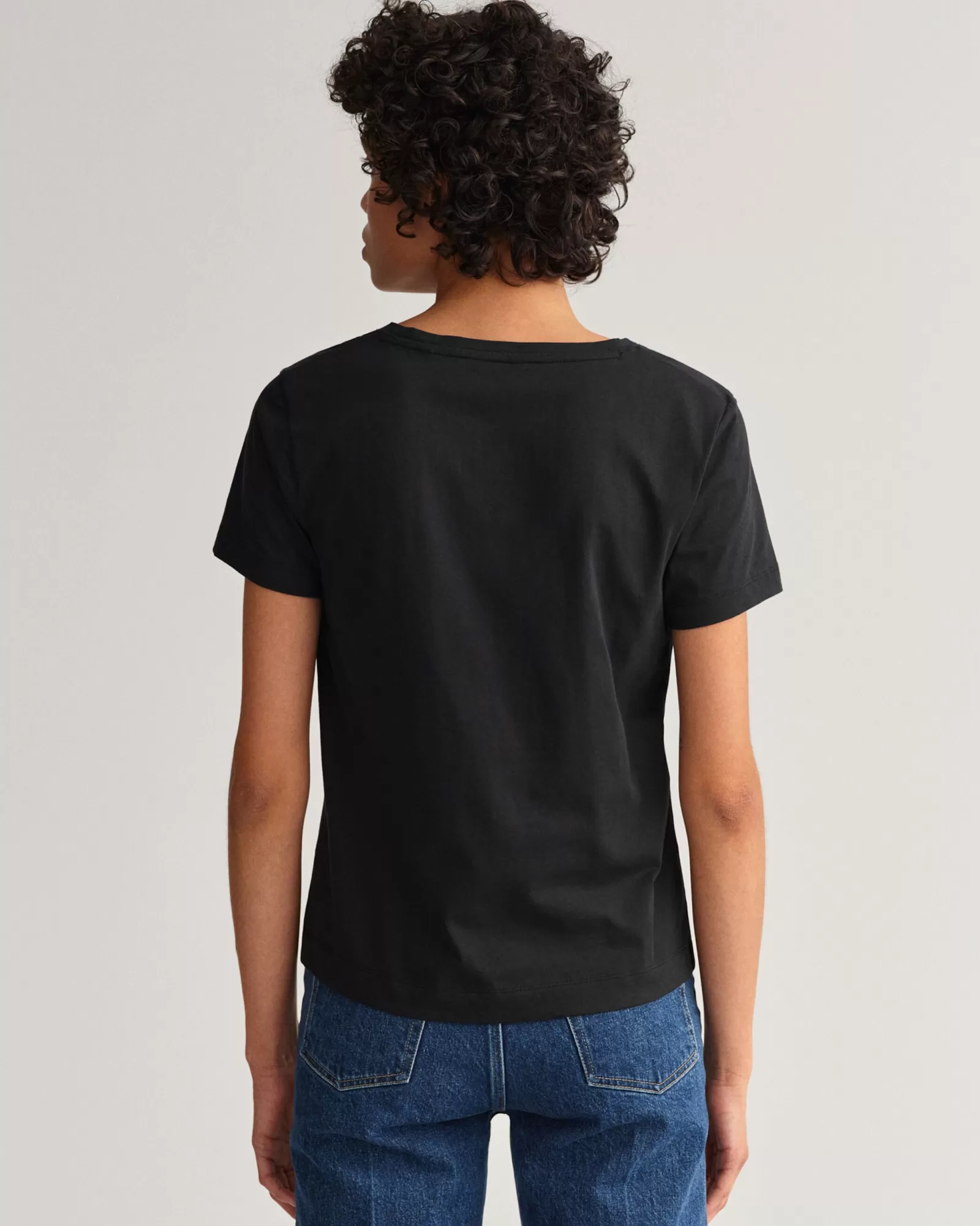 Women GANT T-Shirts & Tops*Original V-Neck T-Shirt BLACK