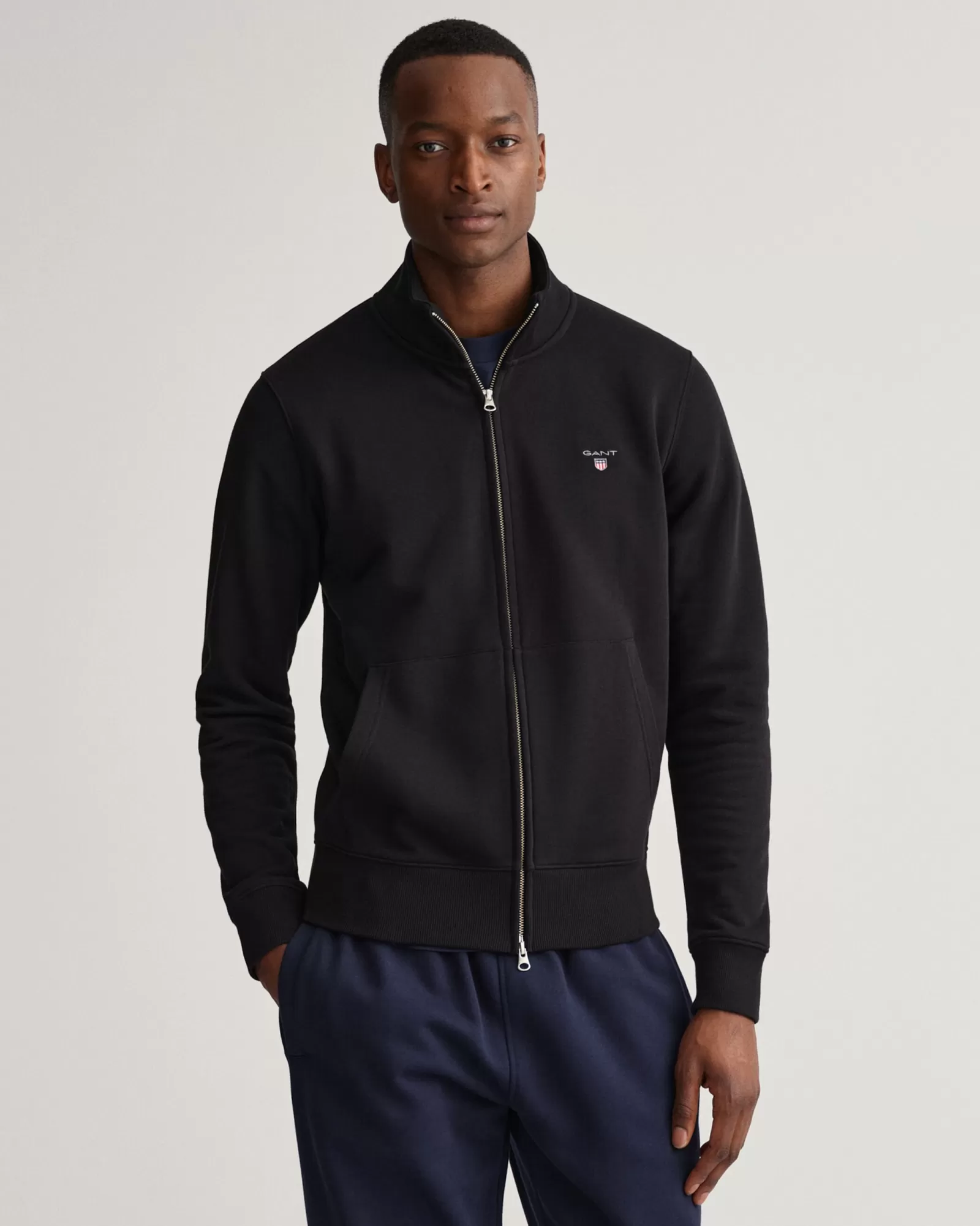 Men GANT Sweatshirts & Hoodies*Original Zip Cardigan BLACK