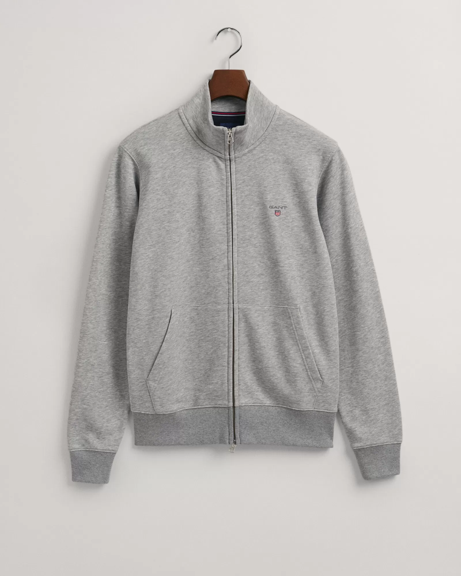 Men GANT Sweatshirts & Hoodies*Original Zip Cardigan GREY MELANGE