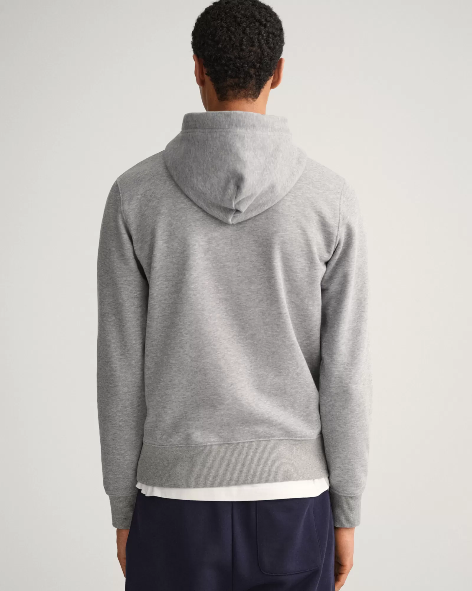 Men GANT Sweatshirts & Hoodies*Original Zip Hoodie GREY MELANGE