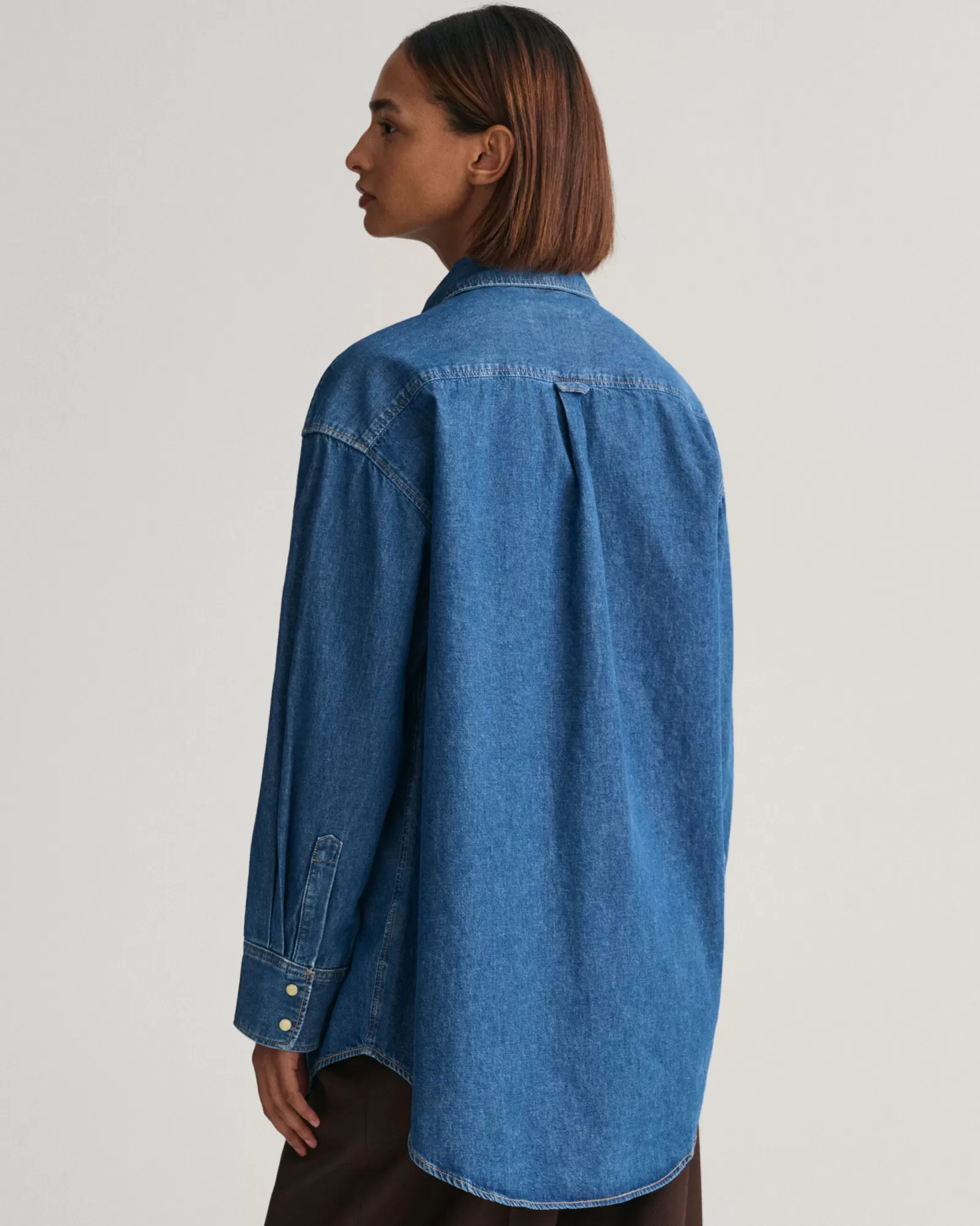 Women GANT Shirts*Oversized Denim Shirt INDIGO