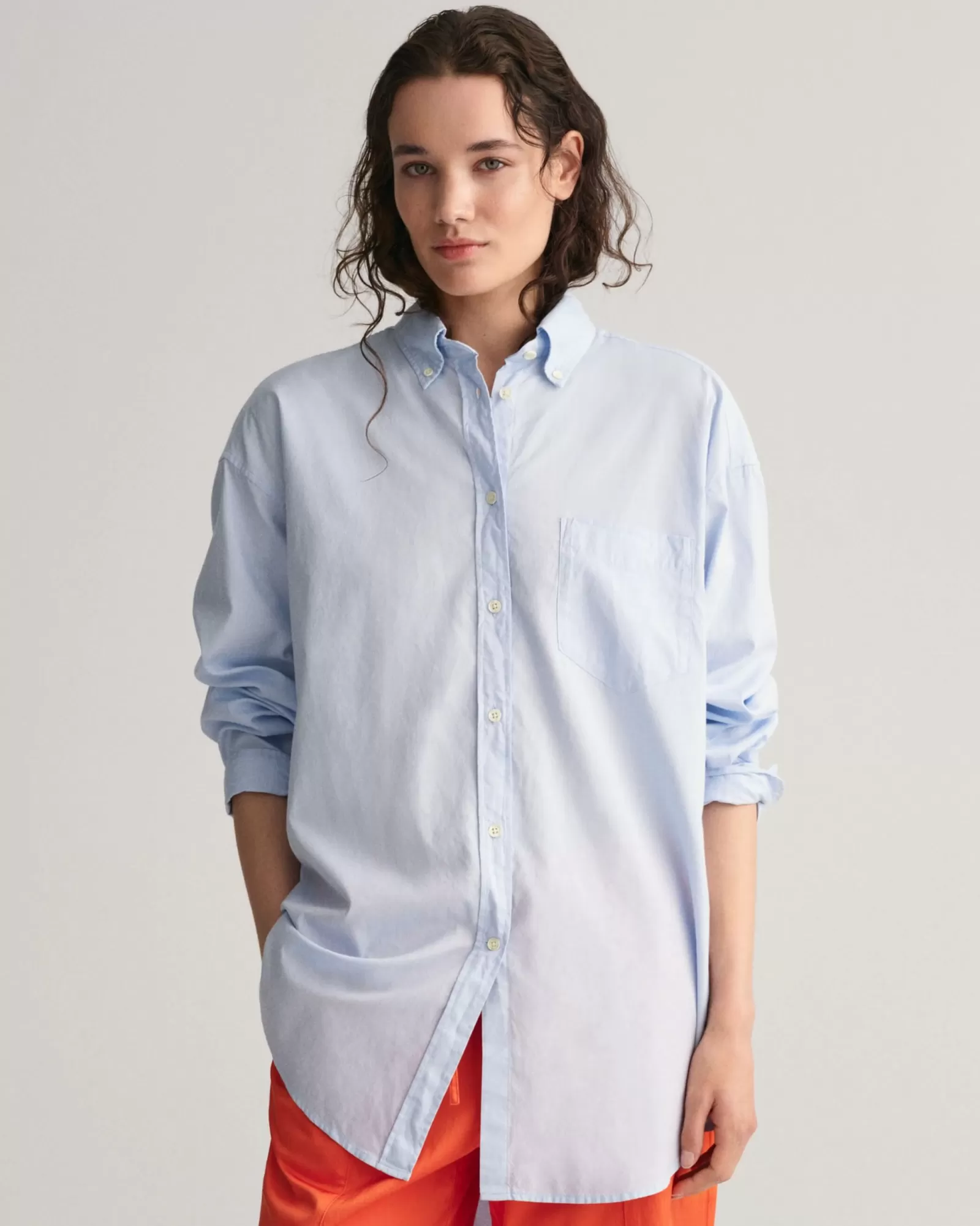 Women GANT Shirts*Oversized Oxford Shirt MUTED BLUE