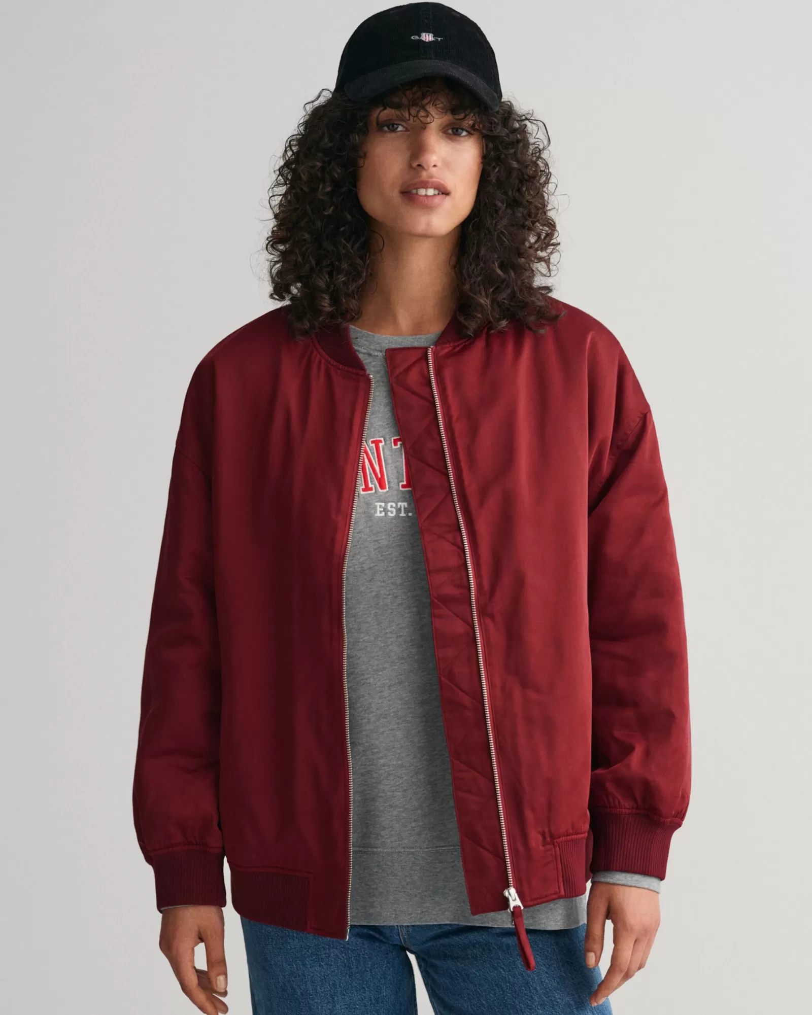 Women GANT Jackets & Coats*Padded Bomber Jacket PLUMPED RED