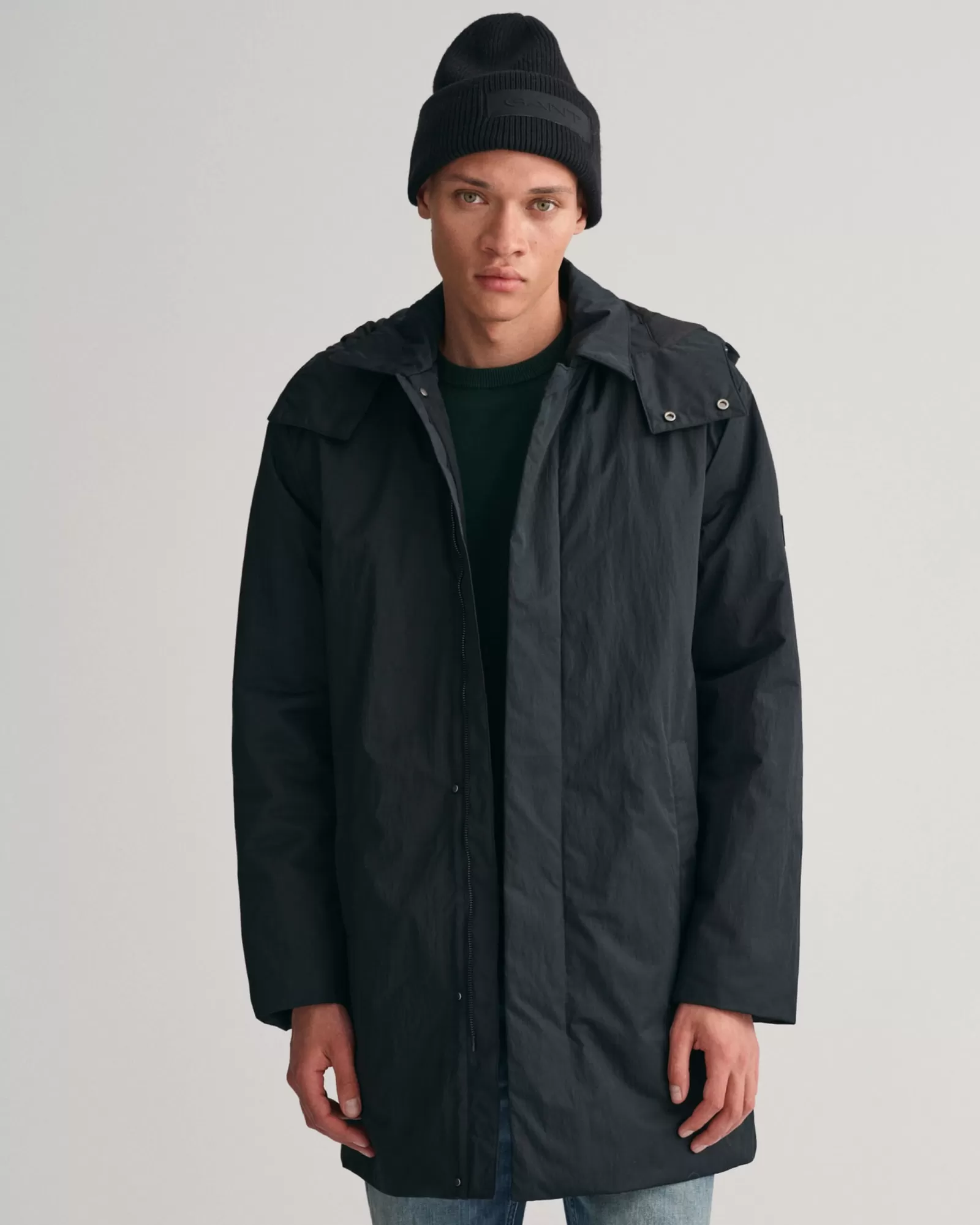 Men GANT Jackets & Coats*Padded Car Coat BLACK