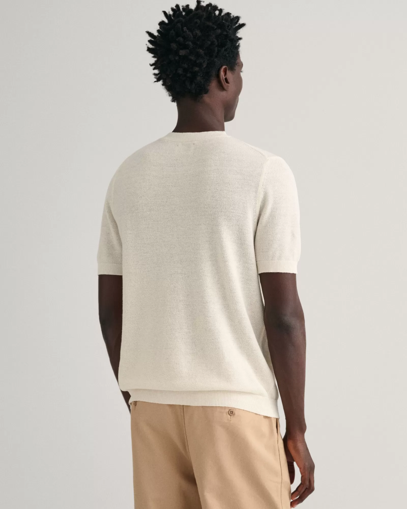 Men GANT T-Shirts | Knitwear*Piqué T-Shirt CREAM