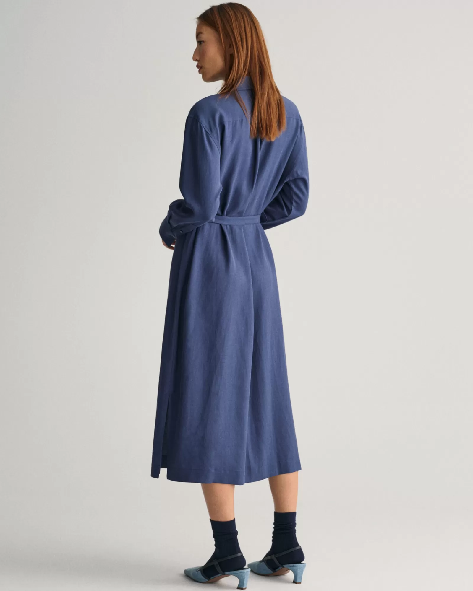 Women GANT Dresses*Pocket Shirt Dress DUSTY BLUE SEA