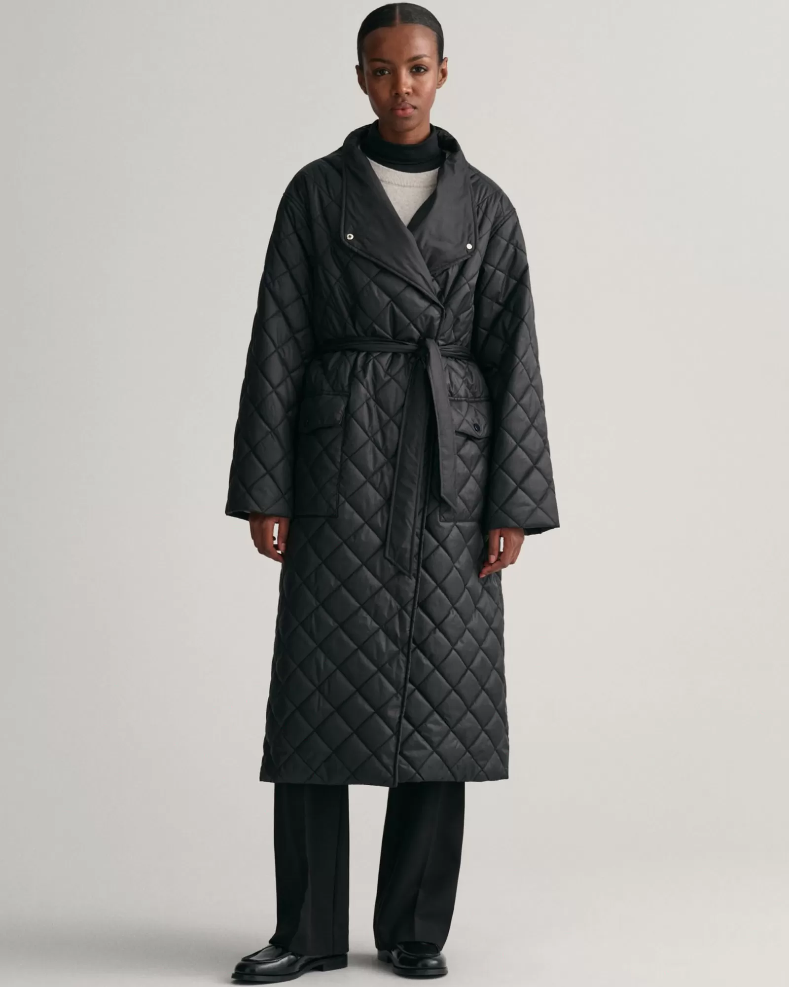 Women GANT Jackets & Coats*Quilted Coat EBONY BLACK