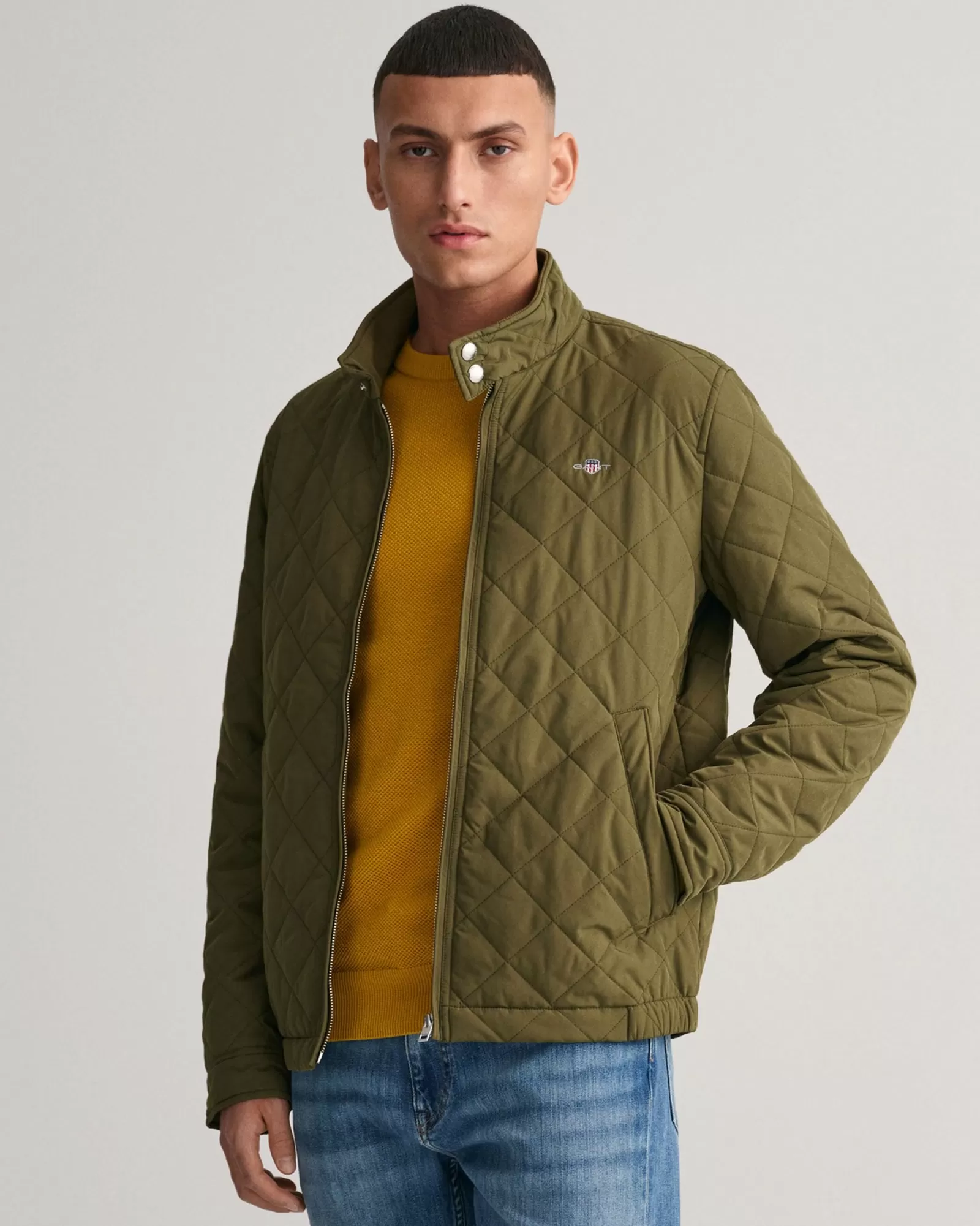 Men GANT Jackets & Coats*Quilted Windcheater JUNIPER GREEN