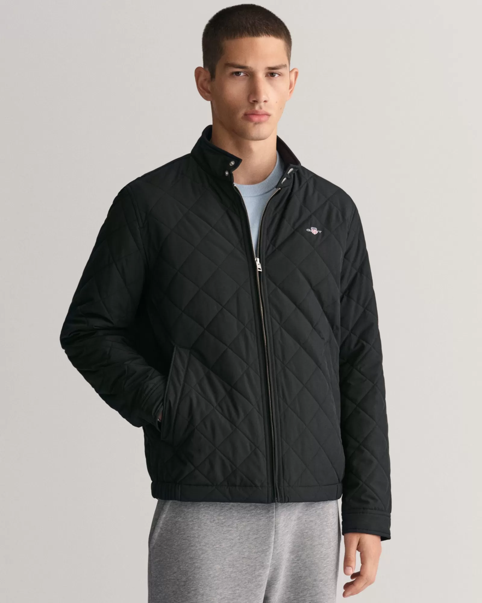 Men GANT Jackets & Coats*Quilted Windcheater BLACK