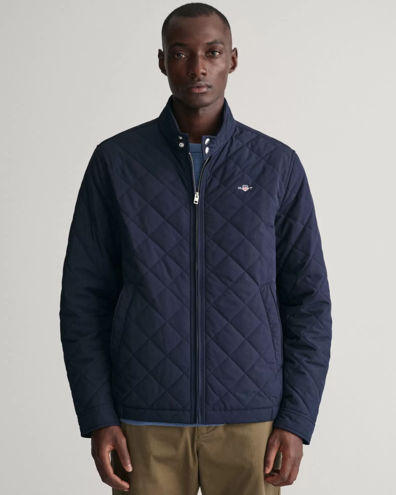 Men GANT Jackets & Coats*Quilted Windcheater EVENING BLUE