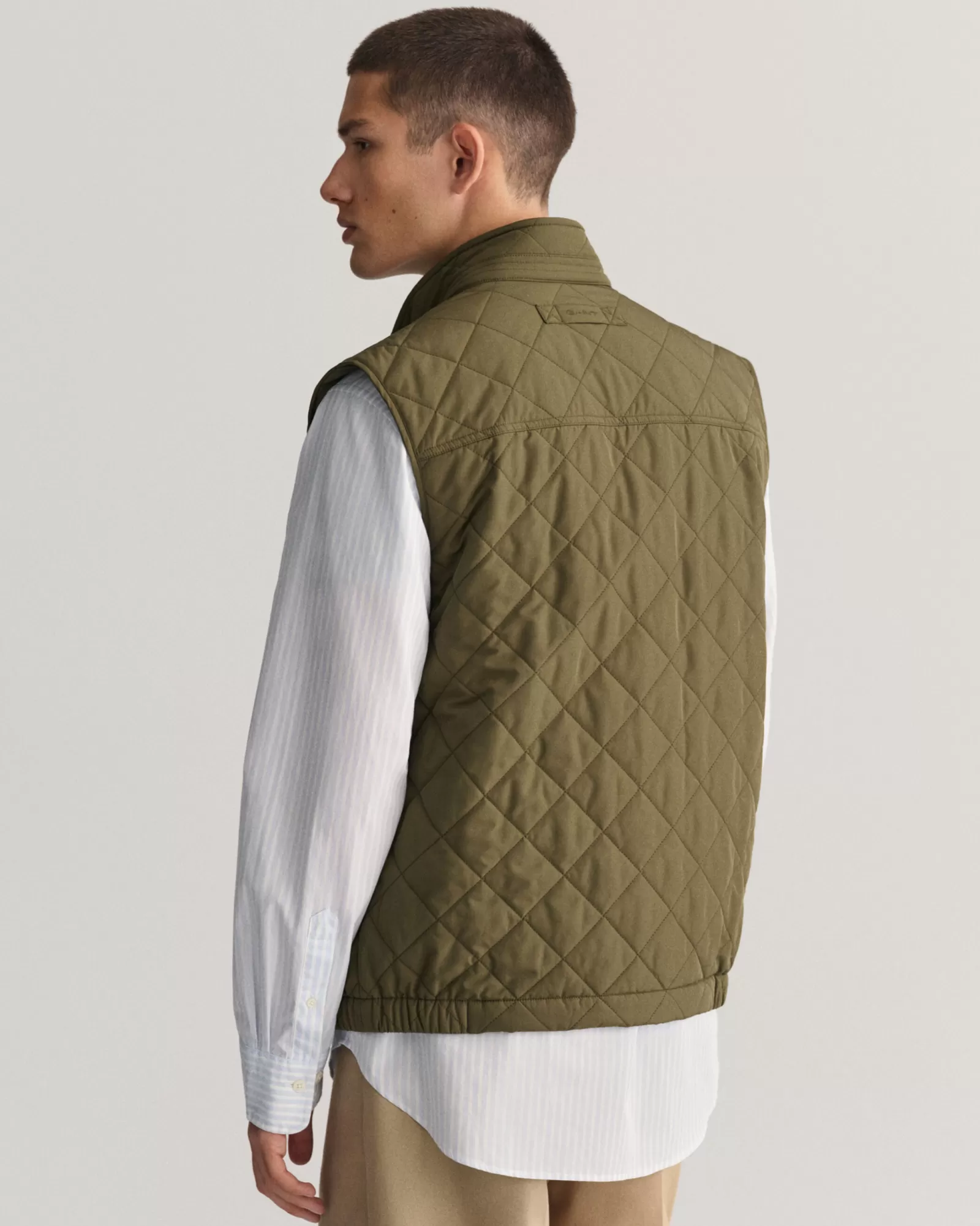 Men GANT Jackets & Coats*Quilted Windcheater Vest JUNIPER GREEN