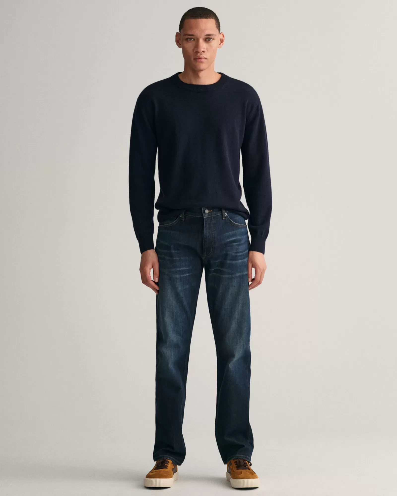 Men GANT Jeans*Regular Fit Archive Wash Jeans DARK BLUE ARCHIVE