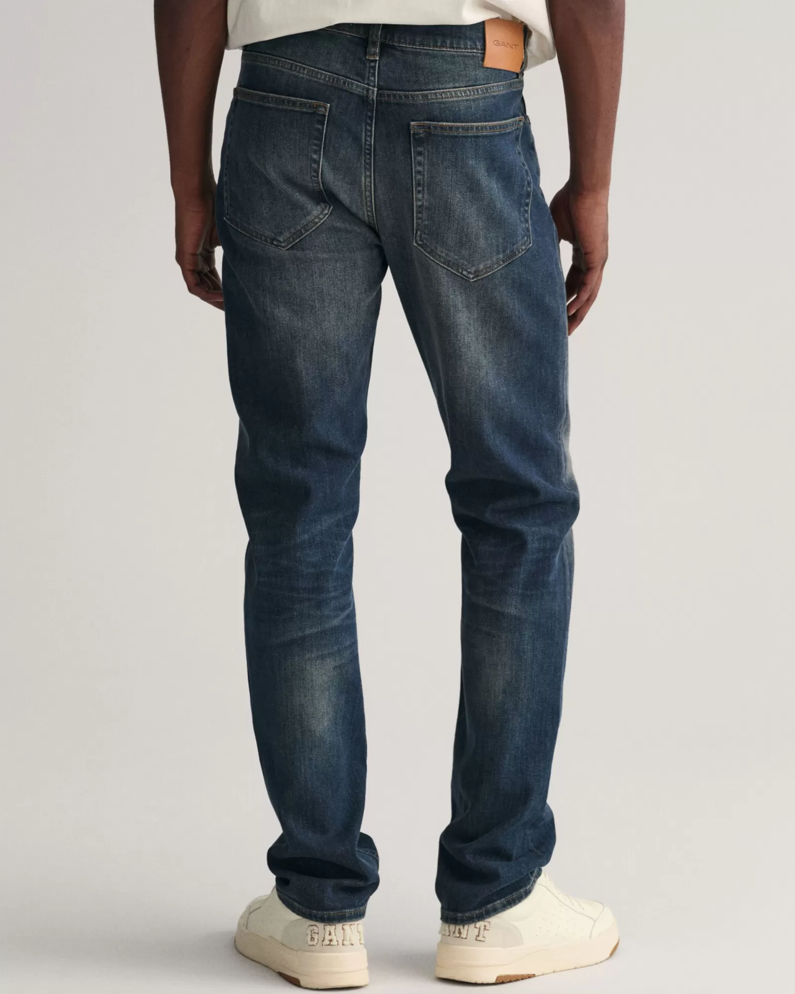 Men GANT Jeans*Regular Fit Archive Wash Jeans MID BLUE ARCHIVE