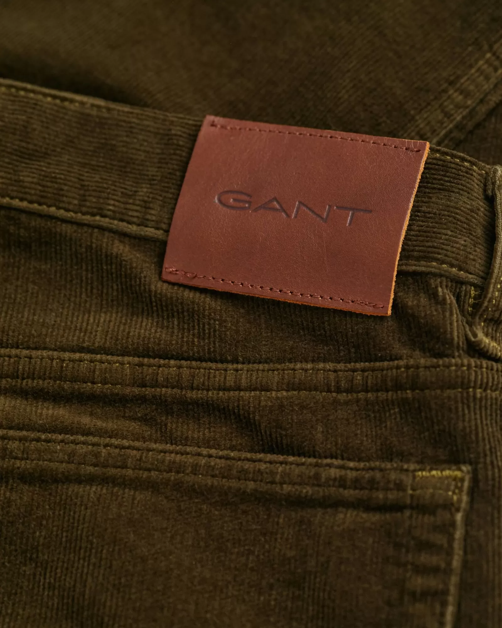 Men GANT Jeans*Regular Fit Corduroy Jeans DARK CACTUS