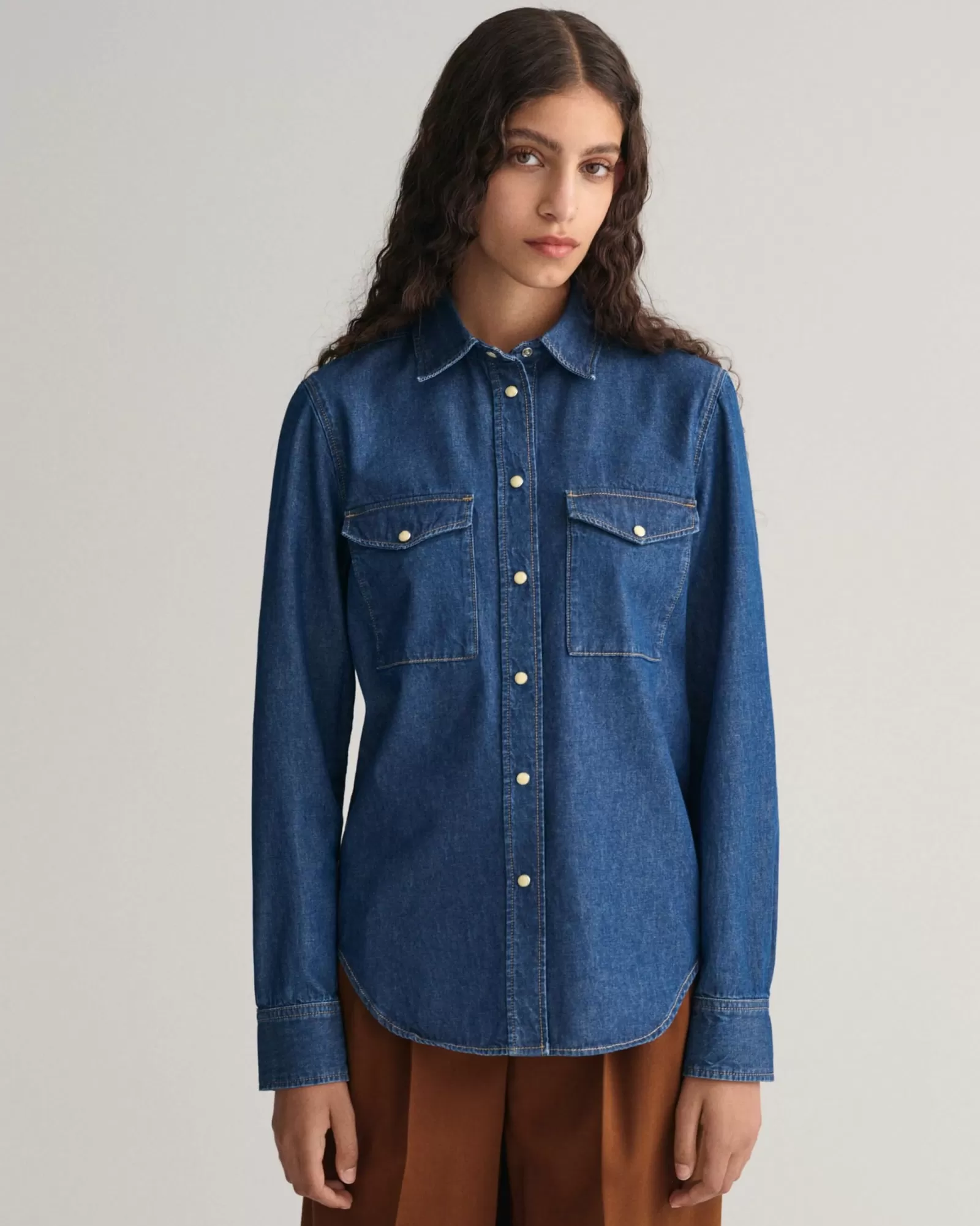 Women GANT Shirts*Regular Fit Denim Shirt INDIGO