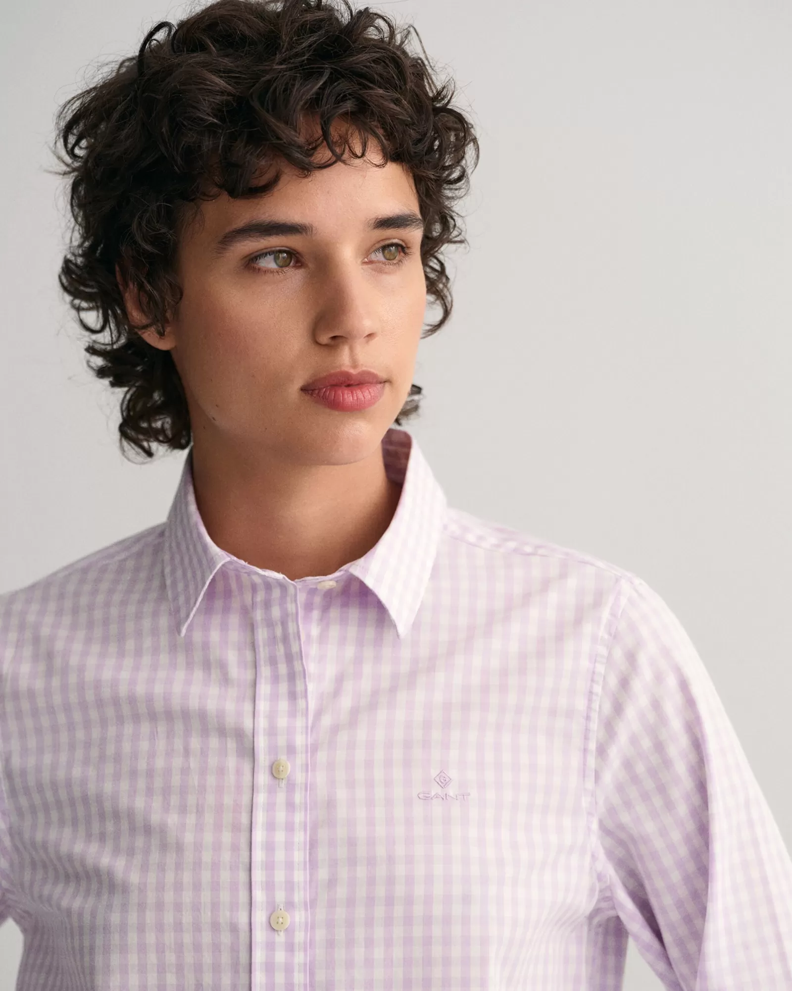 Women GANT Shirts*Regular Fit Gingham Broadcloth Shirt SOOTHING LILAC