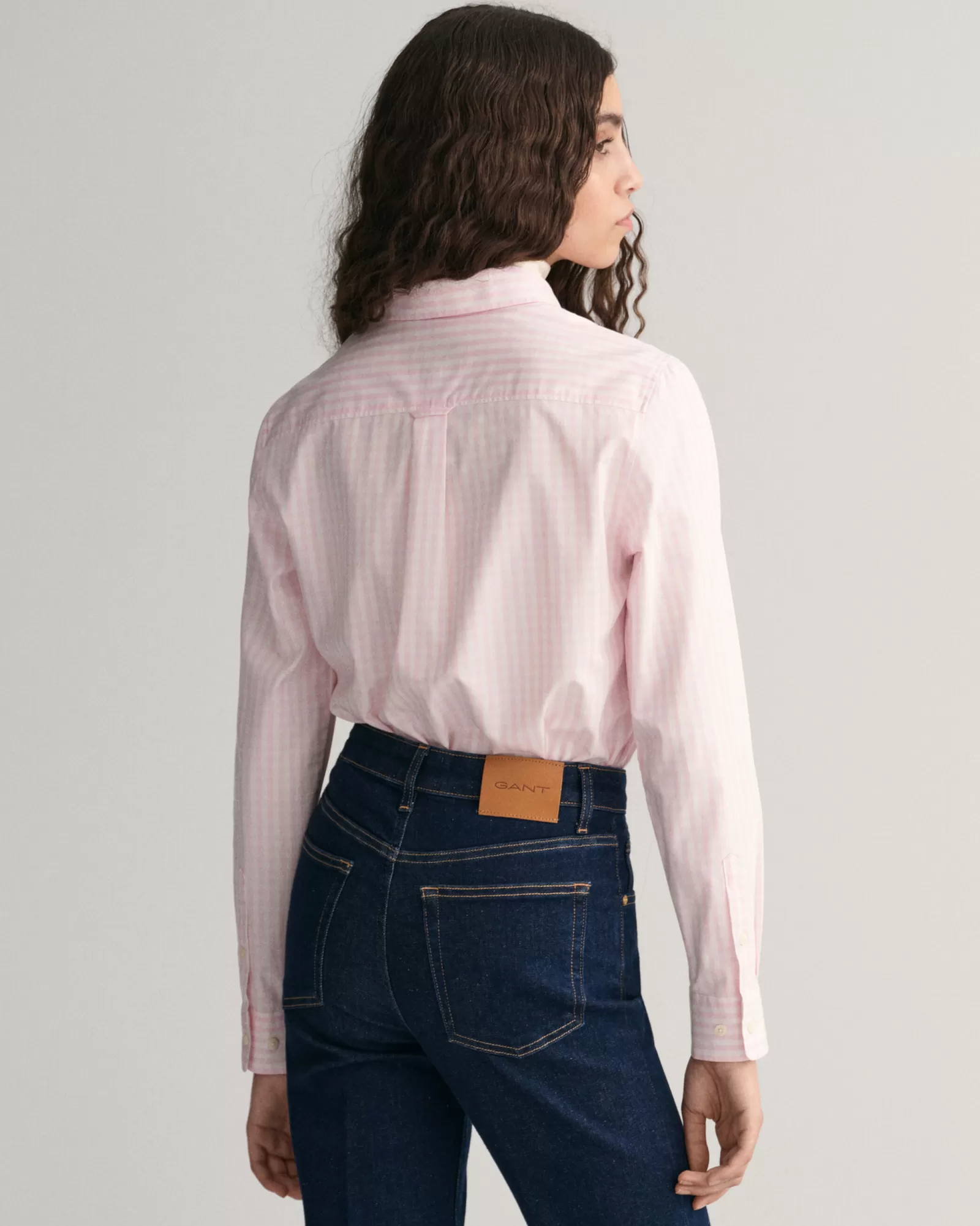 Women GANT Shirts*Regular Fit Gingham Poplin Shirt LIGHT PINK