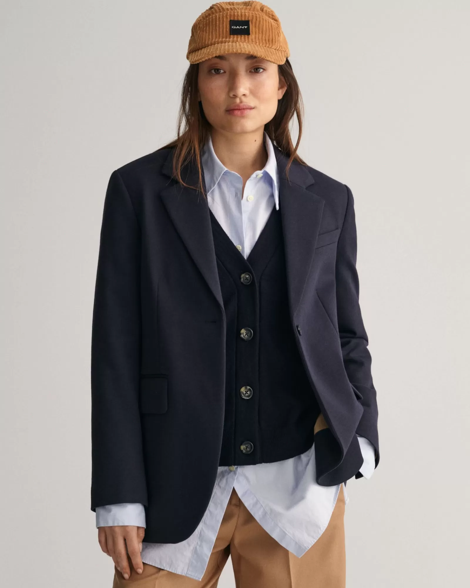 Women GANT Blazers*Regular Fit Jersey Blazer EVENING BLUE