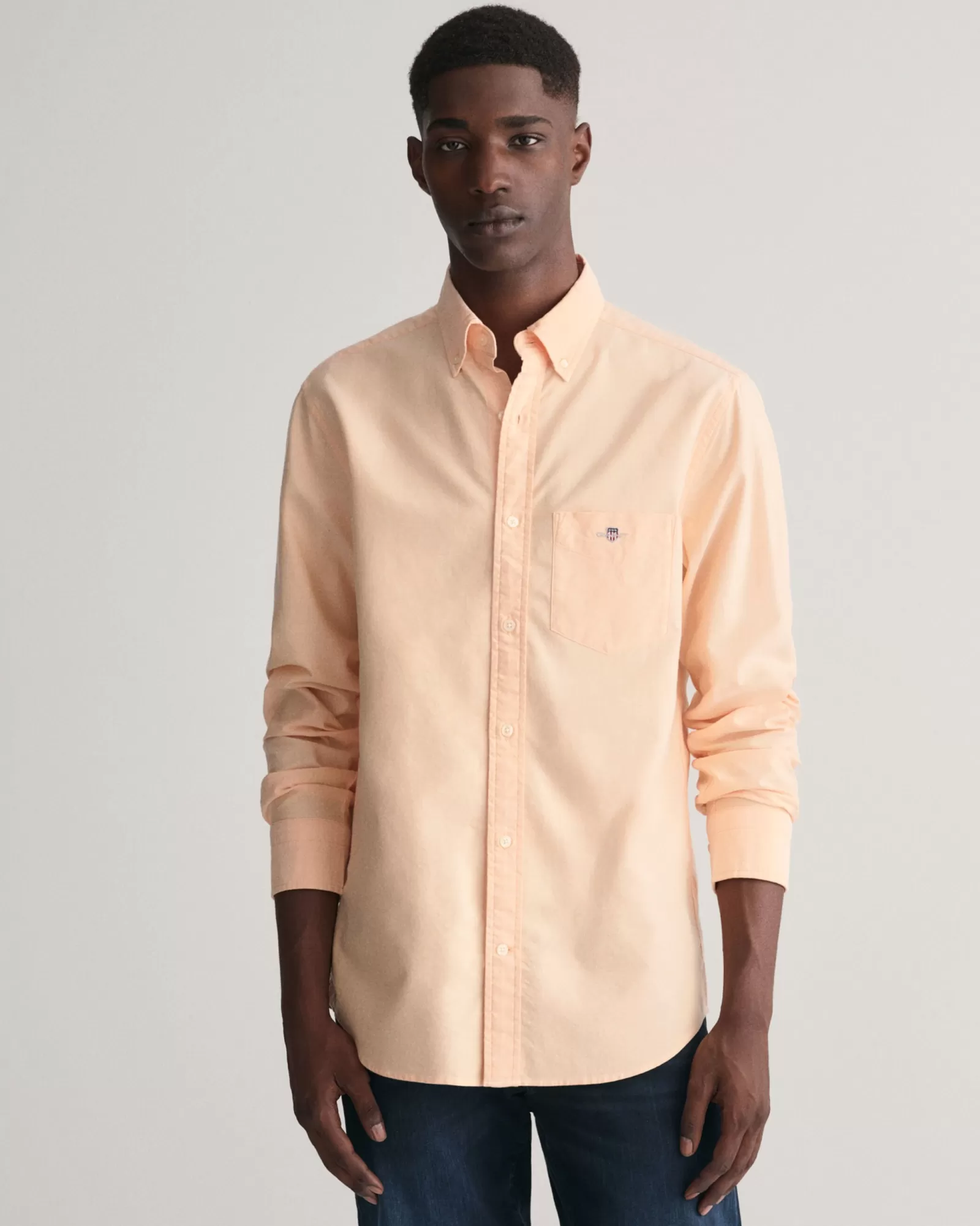 Men GANT Shirts*Regular Fit Oxford Shirt CORAL APRICOT