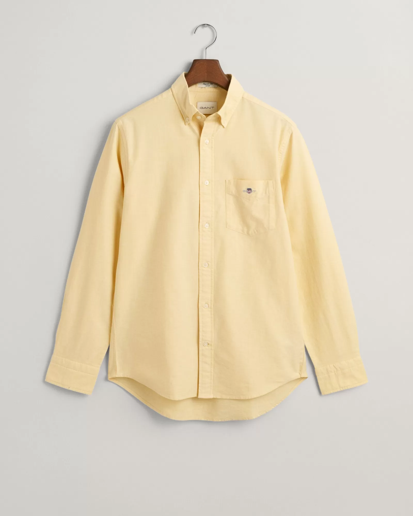 Men GANT Shirts*Regular Fit Oxford Shirt PARCHMENT YELLOW