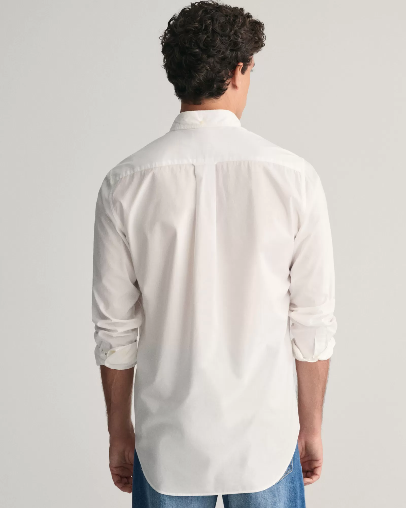 Men GANT Shirts*Regular Fit Poplin Shirt WHITE