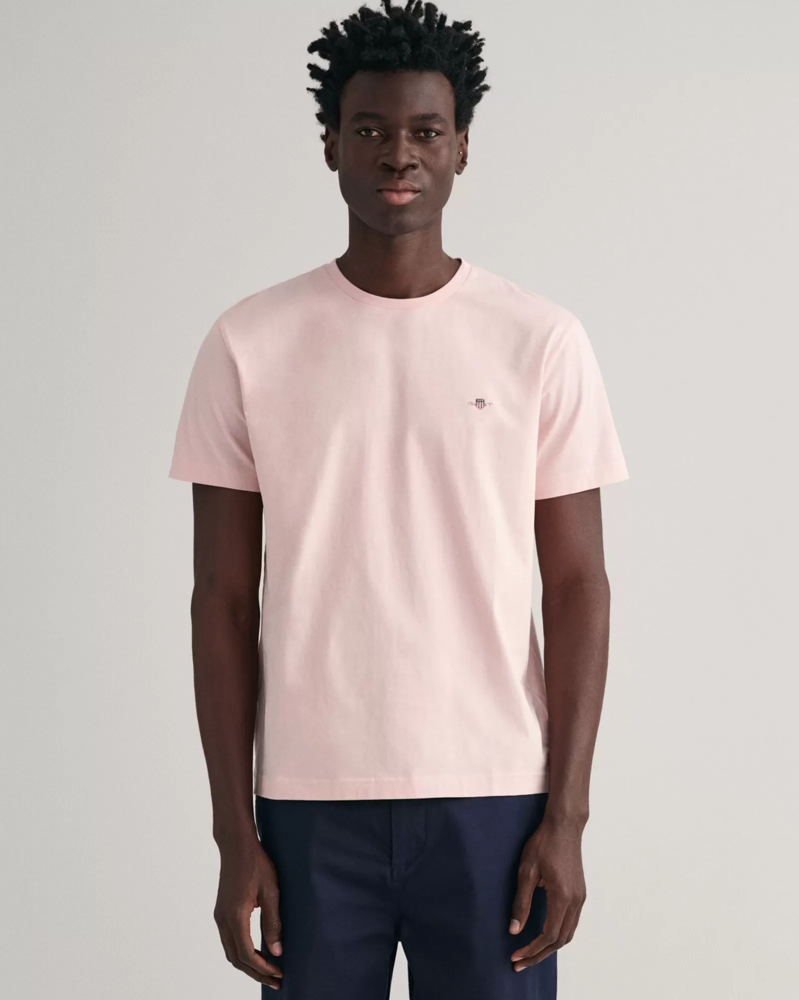 Men GANT T-Shirts*Regular Fit Shield T-Shirt FADED PINK