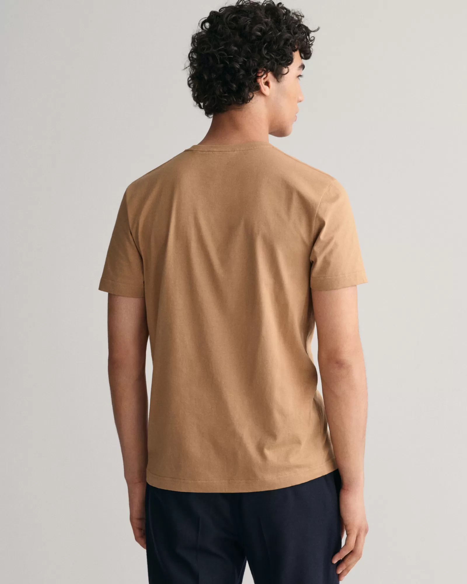 Men GANT T-Shirts*Regular Fit Shield T-Shirt WARM KHAKI