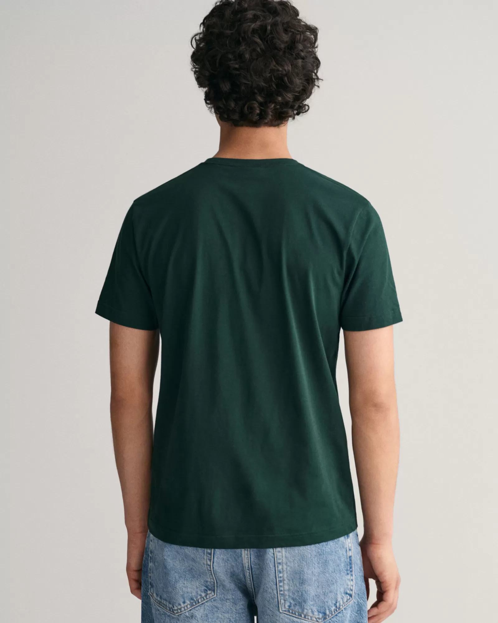 Men GANT T-Shirts*Regular Fit Shield T-Shirt TARTAN GREEN