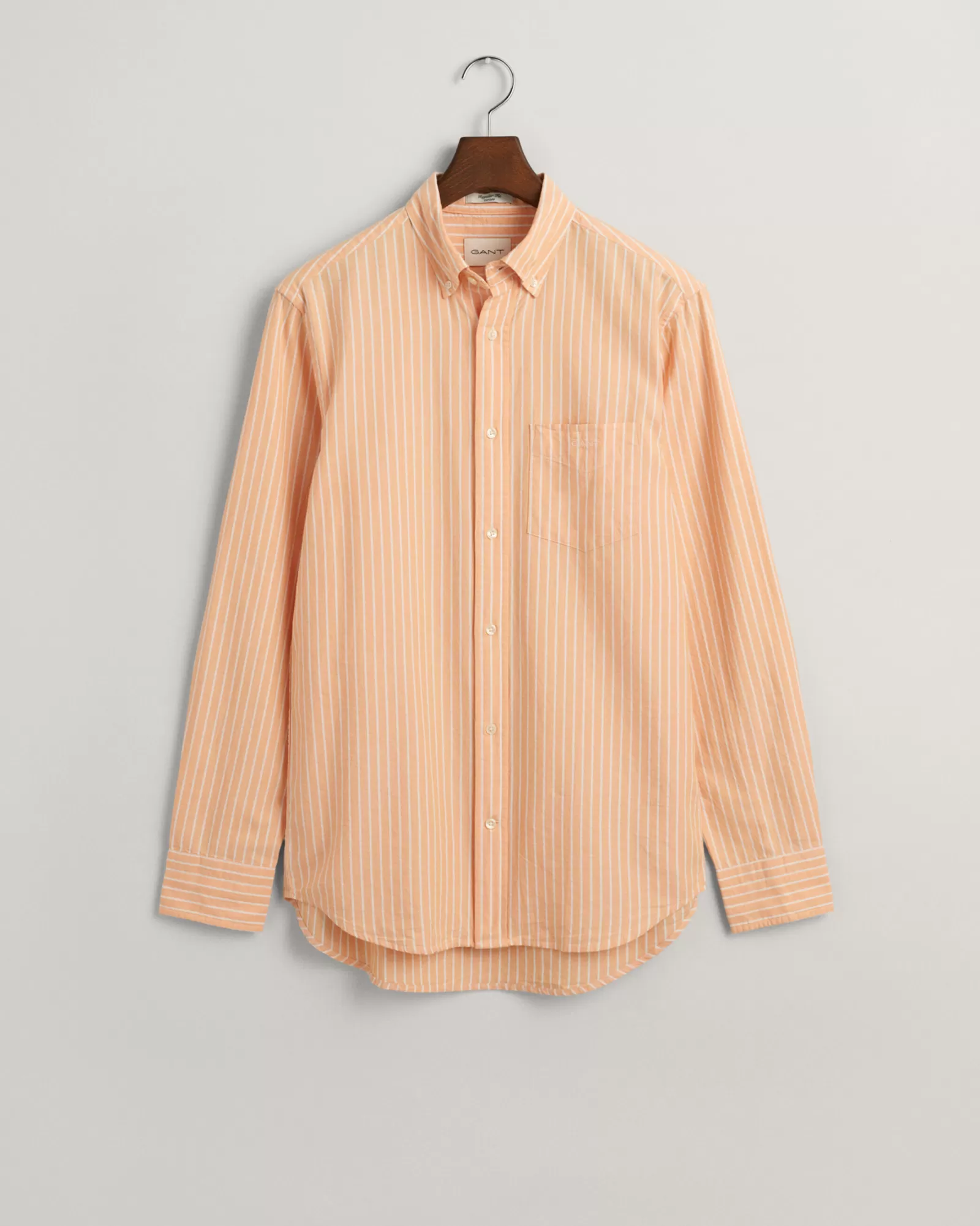 Men GANT Shirts*Regular Fit Striped Archive Oxford Shirt CORAL APRICOT