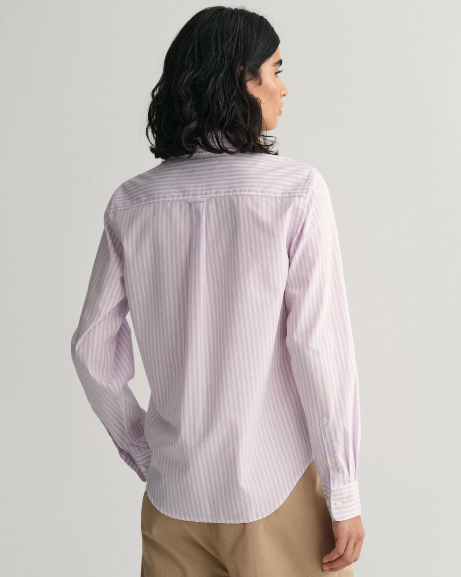 Women GANT Shirts*Regular Fit Striped Broadcloth Shirt SOOTHING LILAC