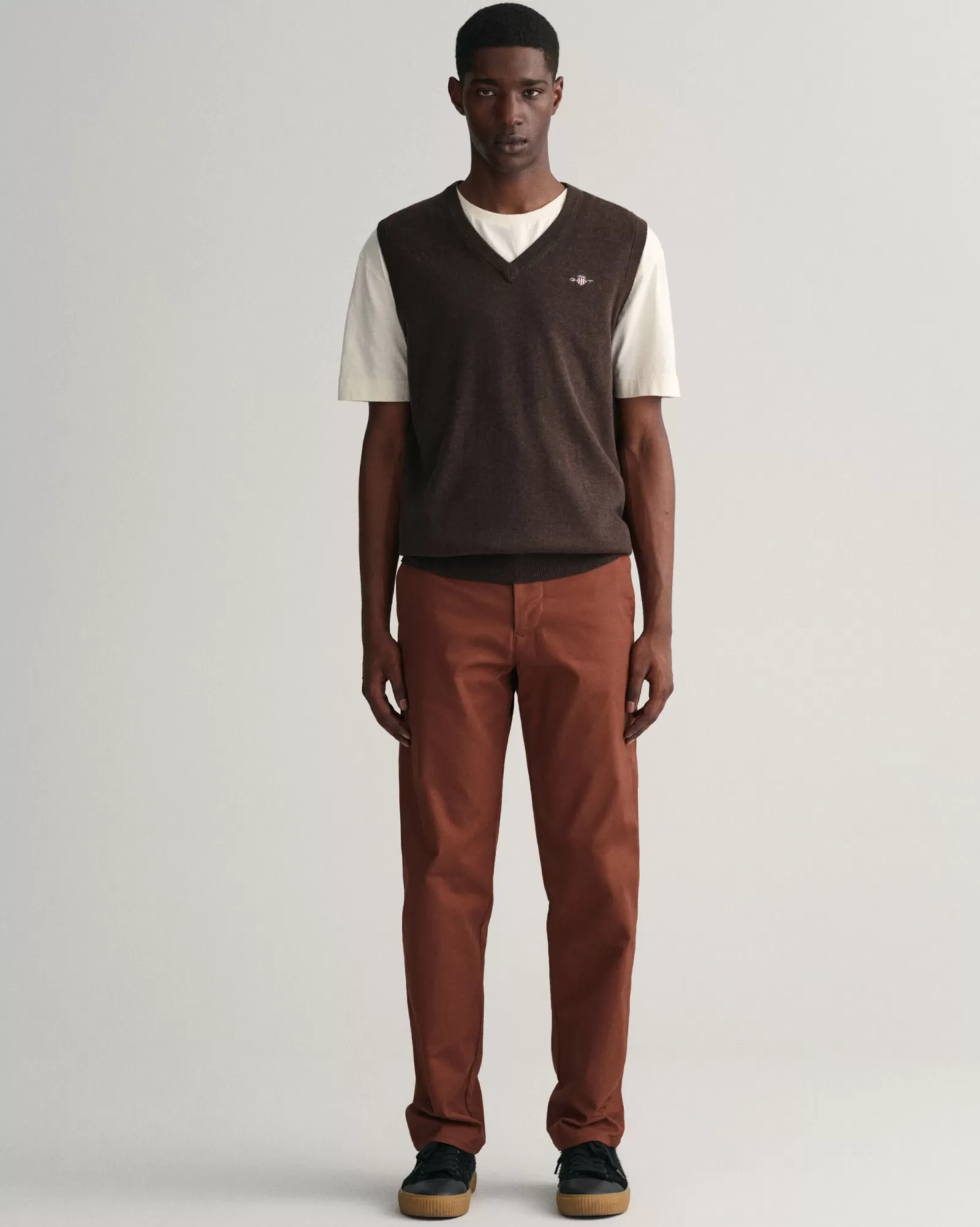 Men GANT Pants*Regular Fit Tech Prep™ Chinos WEATHERED BROWN