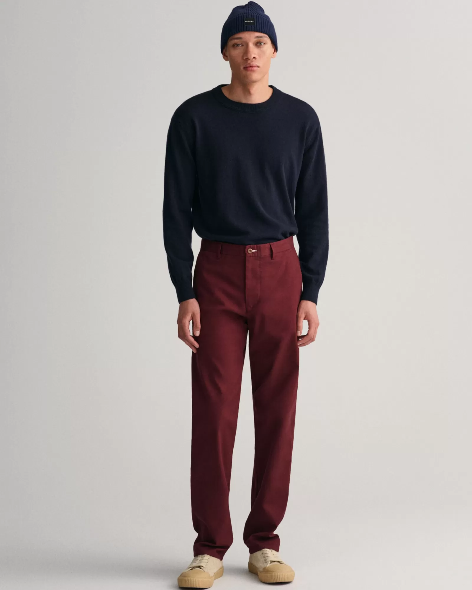 Men GANT Pants*Regular Fit Tech Prep™ Chinos RED SHADOW