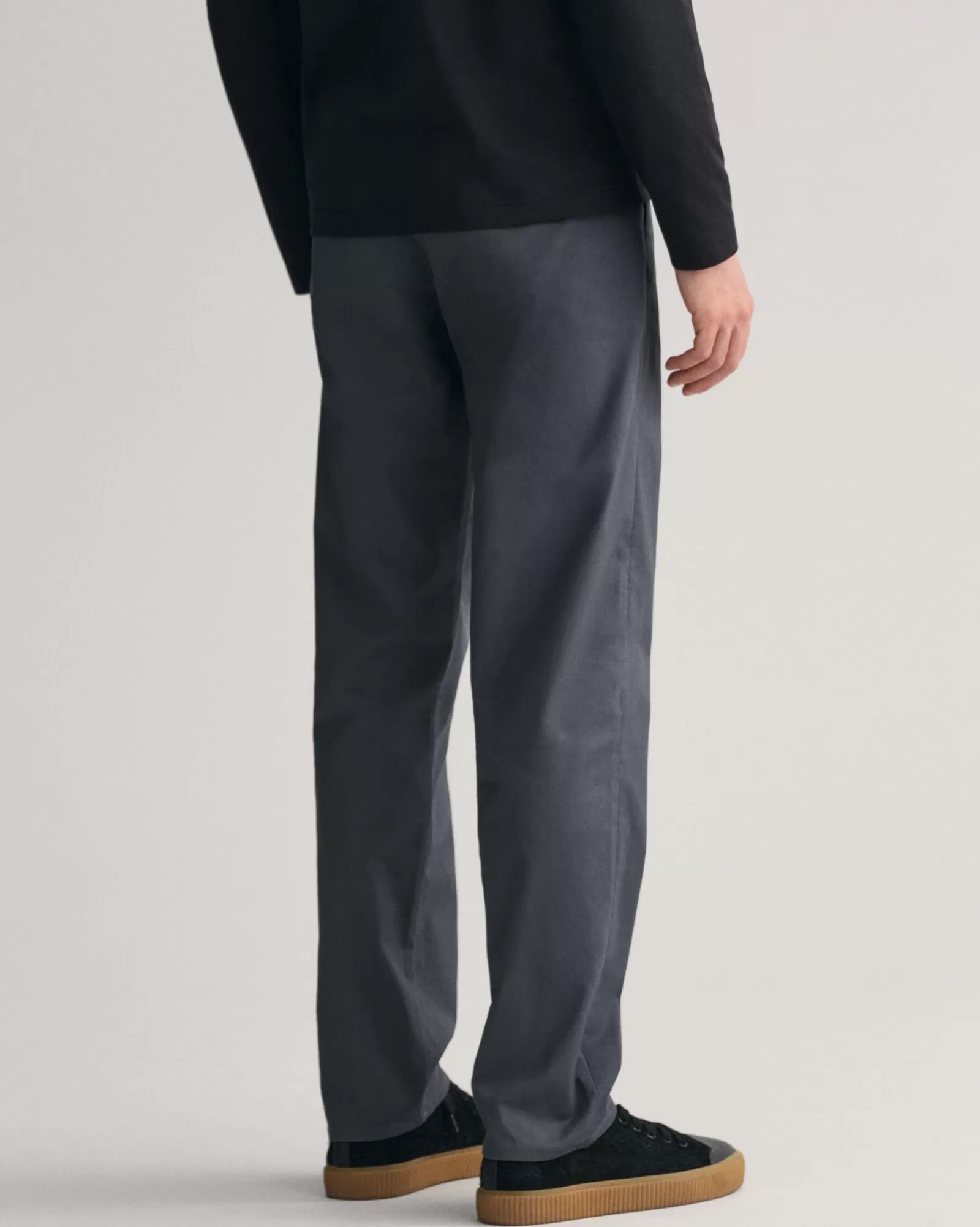 Men GANT Pants*Regular Fit Tech Prep™ Chinos ANTRACITE