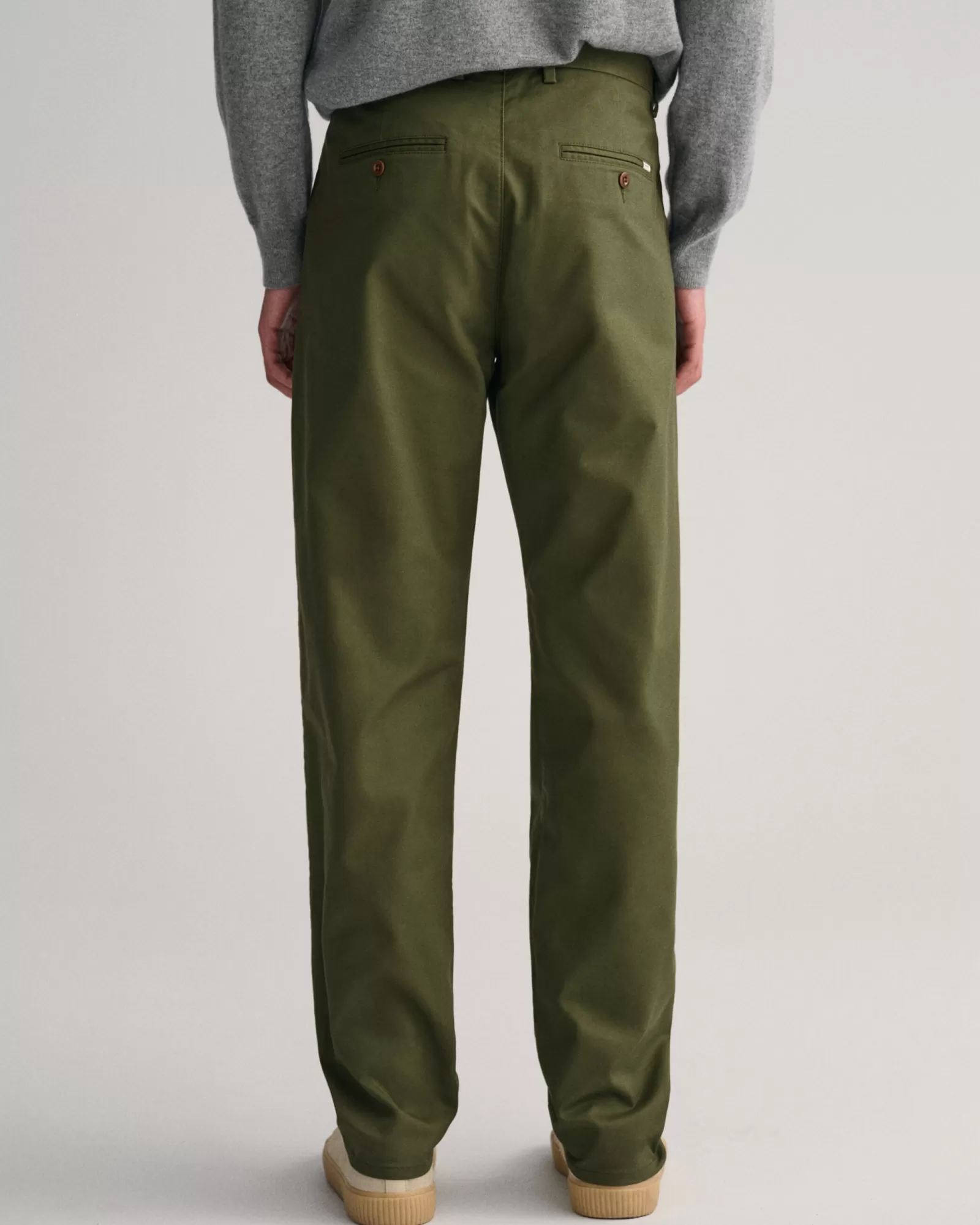 Men GANT Pants*Regular Fit Tech Prep™ Chinos JUNIPER GREEN