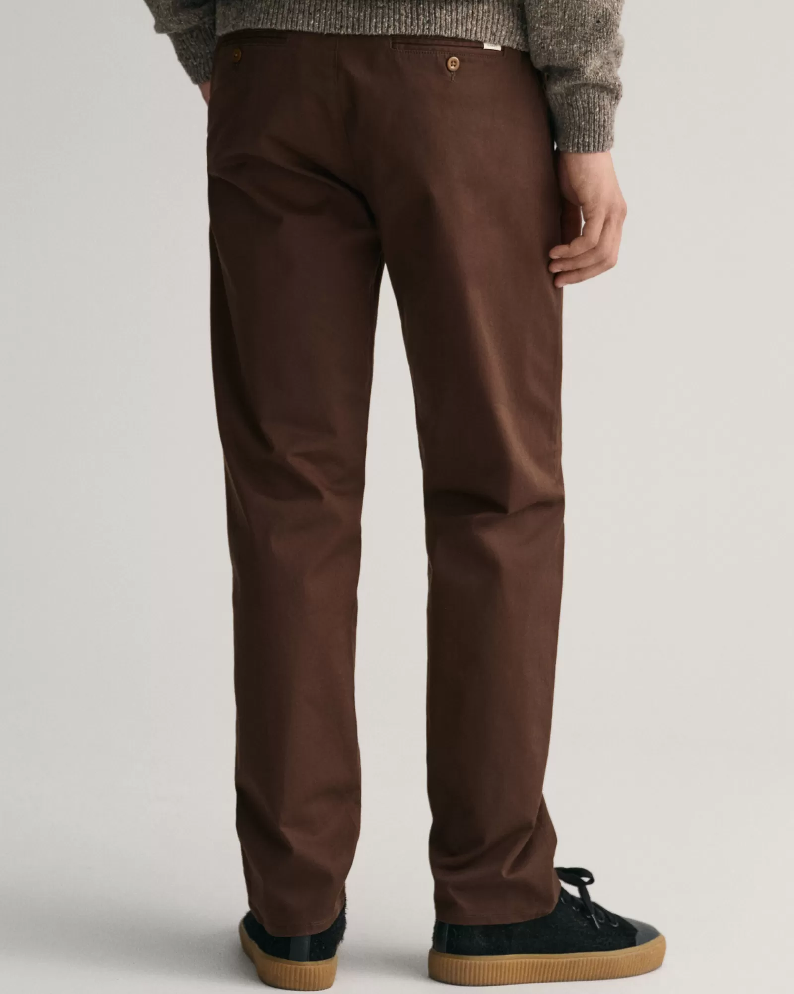 Men GANT Pants*Regular Fit Twill Chinos RICH BROWN