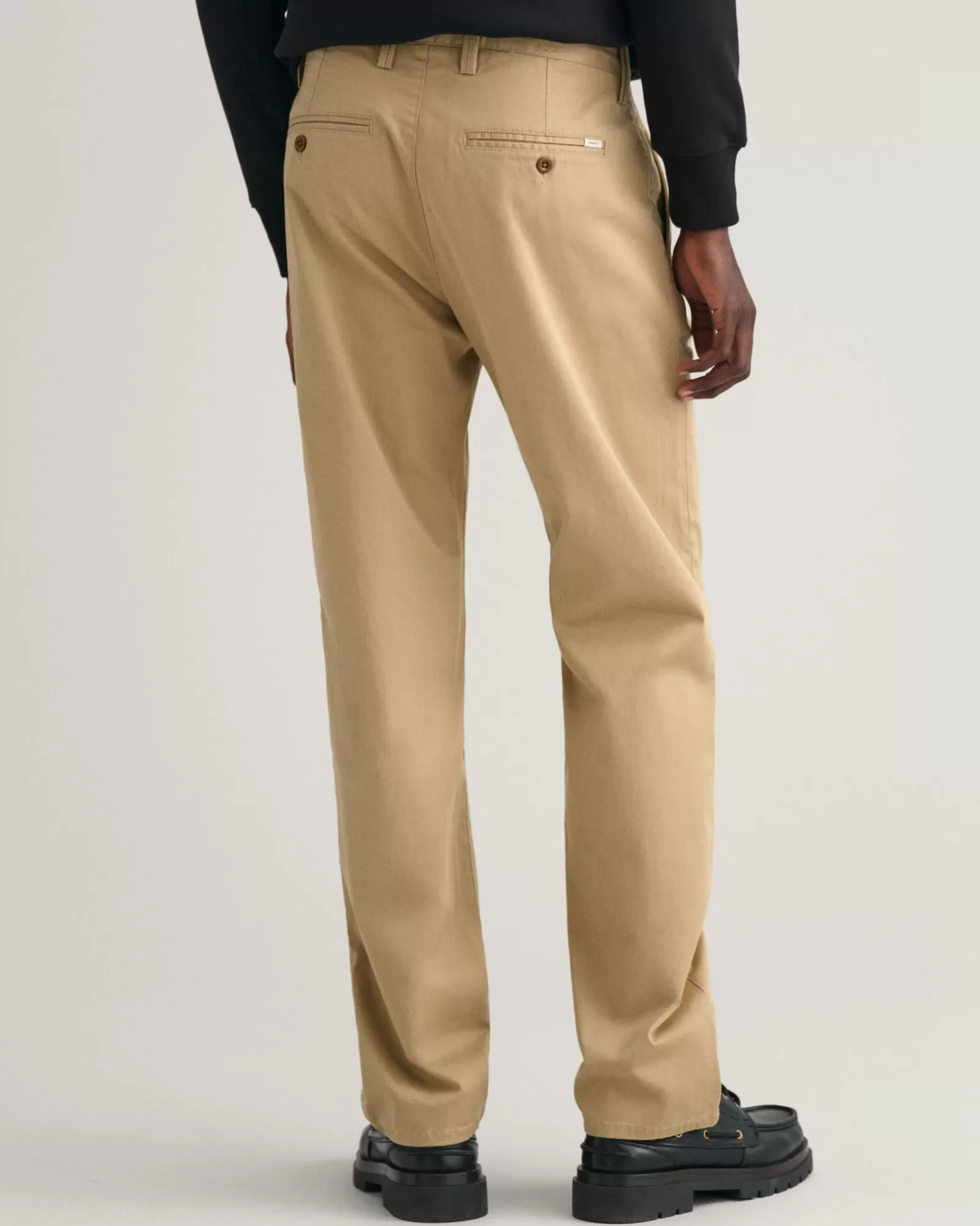 Men GANT Pants*Regular Fit Twill Chinos DARK KHAKI