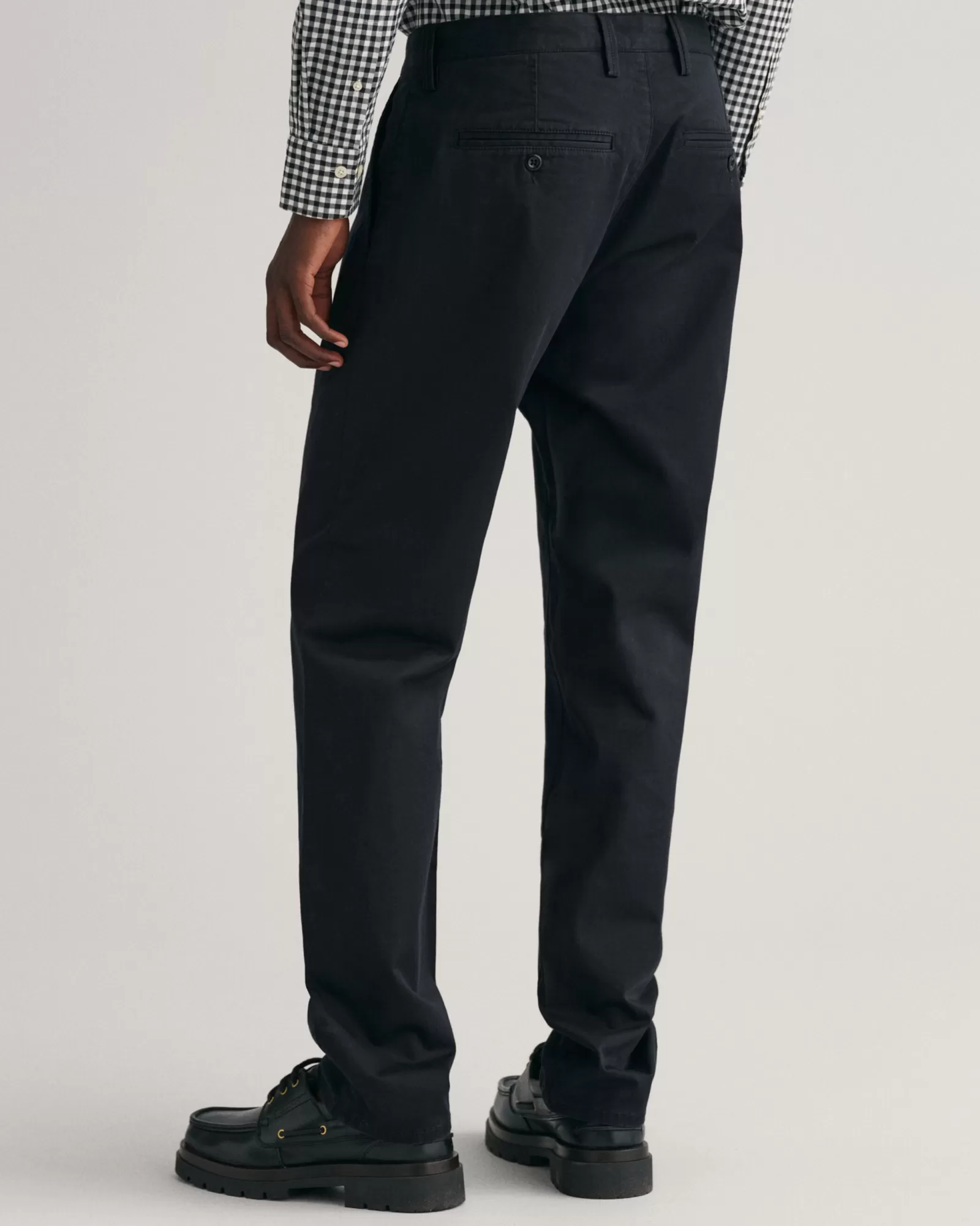 Men GANT Pants*Regular Fit Twill Chinos BLACK