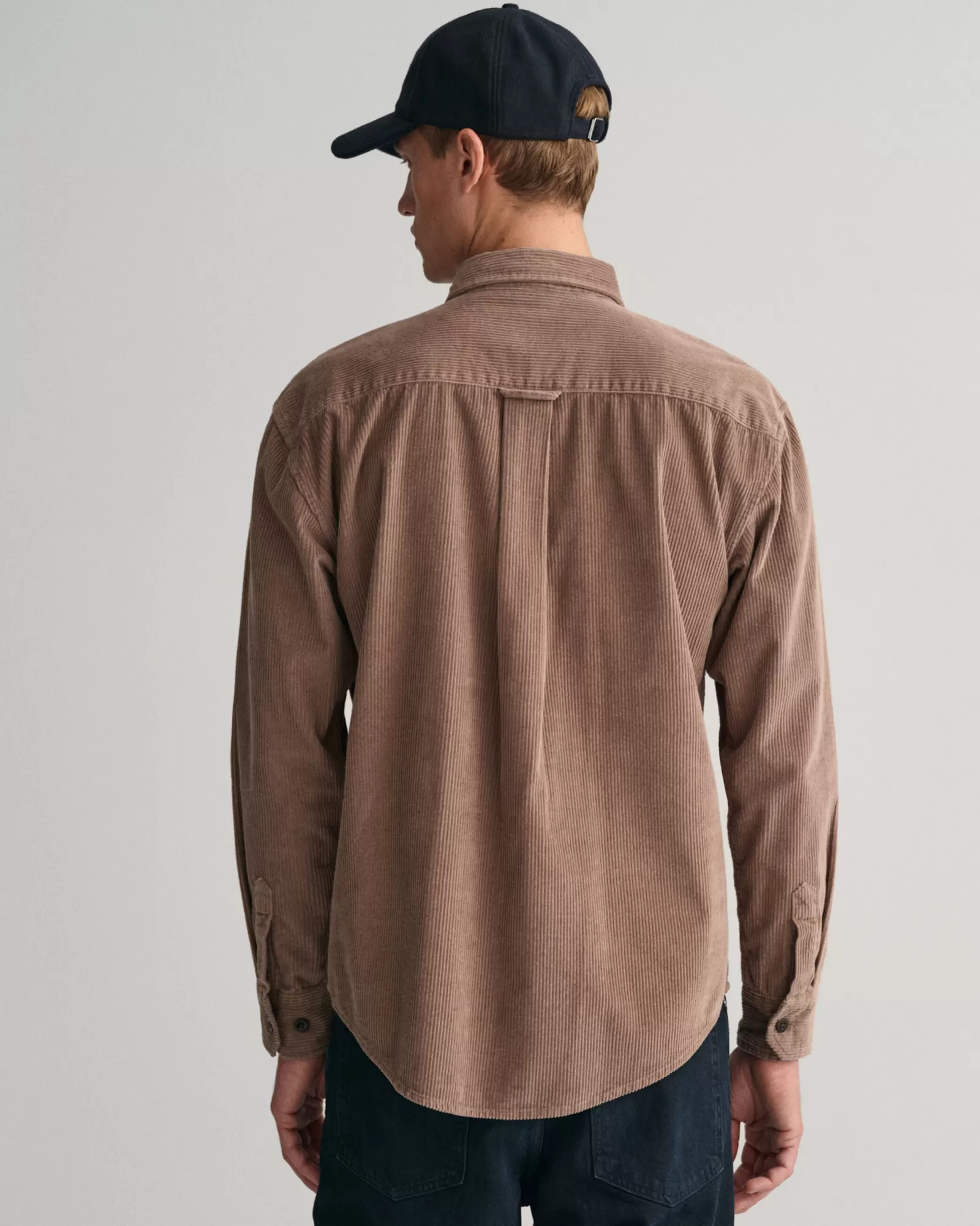 Men GANT Shirts*Relaxed Fit Corduroy Shirt DESERT BROWN