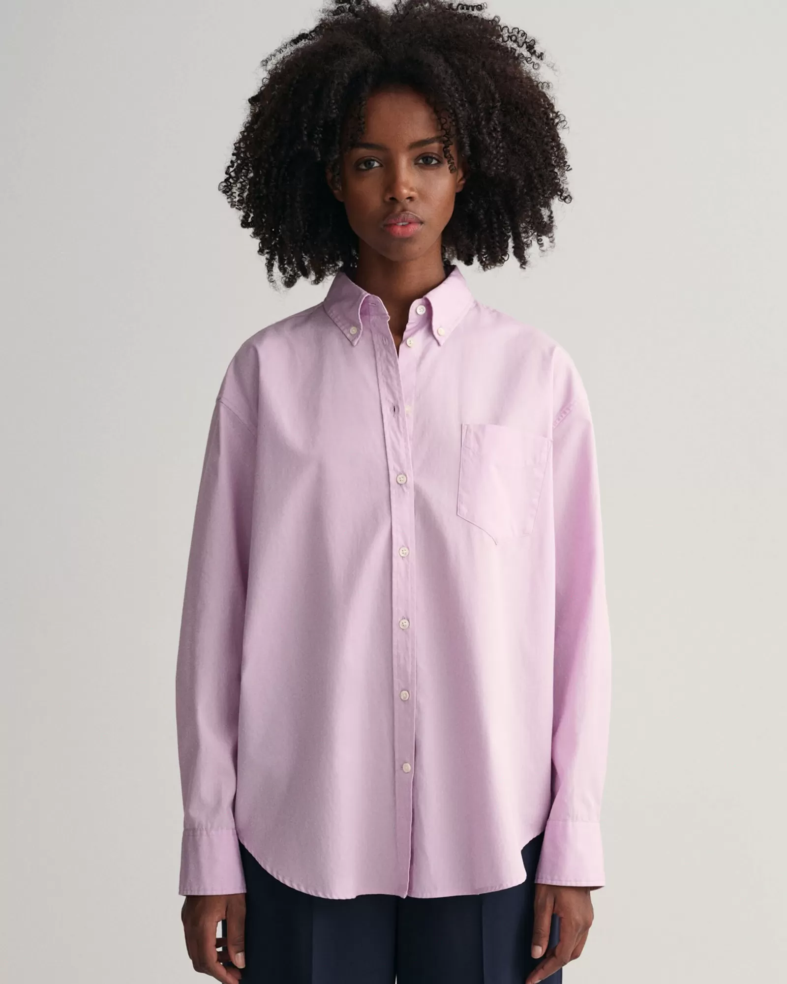 Women GANT Shirts*Relaxed Fit Poplin Shirt SOOTHING LILAC