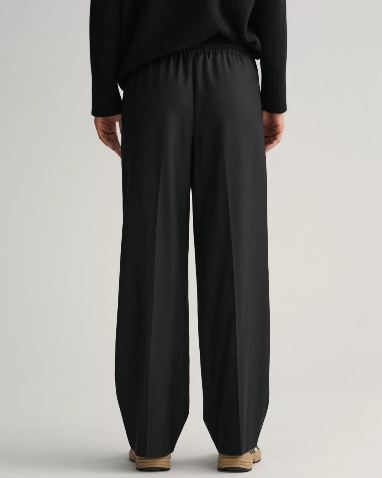 Women GANT Pants*Relaxed Fit Pull-On Pants EBONY BLACK