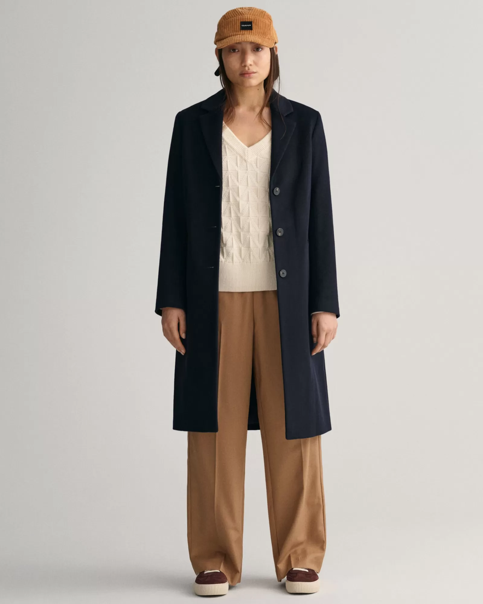 Women GANT Pants*Relaxed Fit Pull-On Pants WARM KHAKI