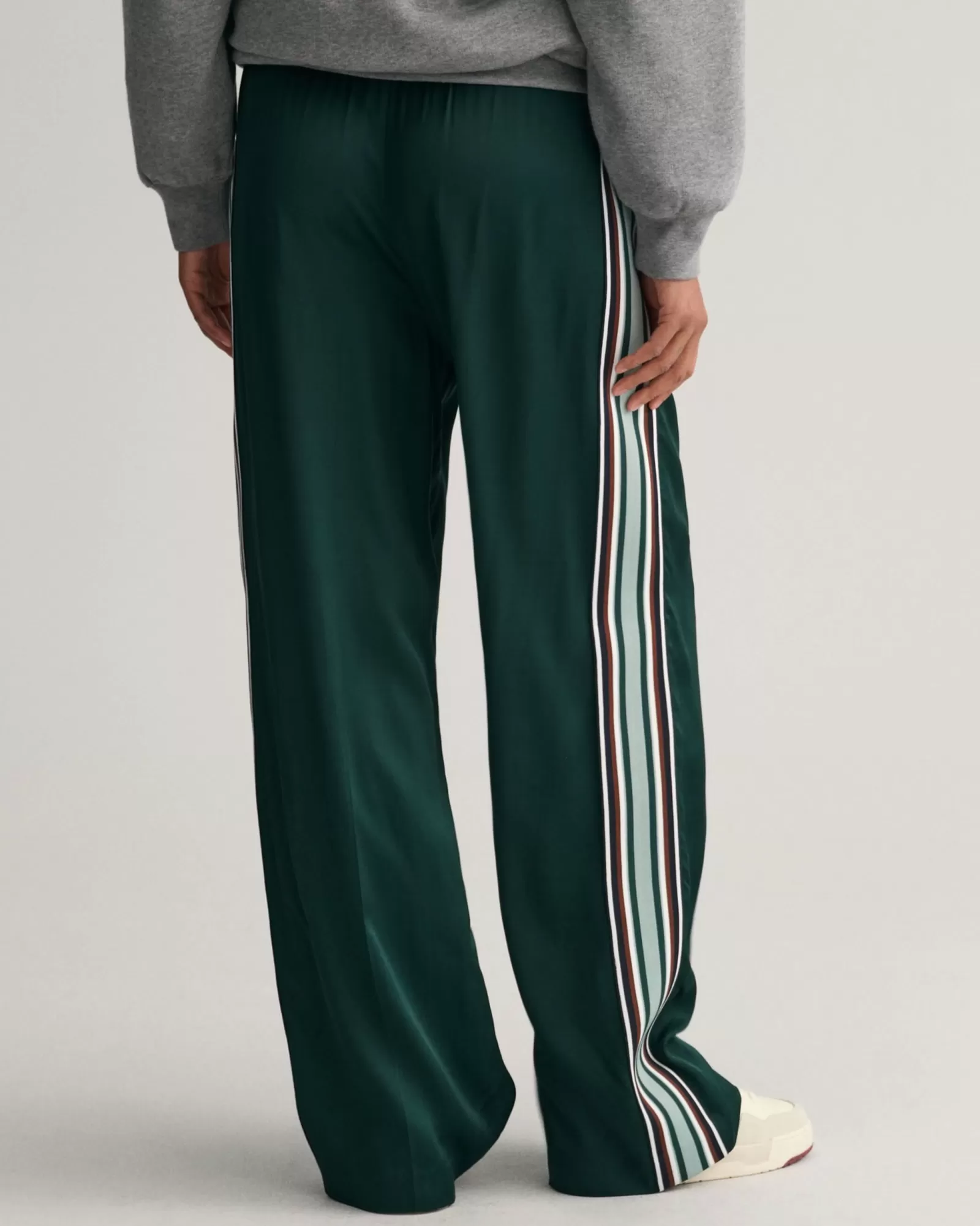 Women GANT Pants*Relaxed Fit Striped Pull-On Pants TARTAN GREEN