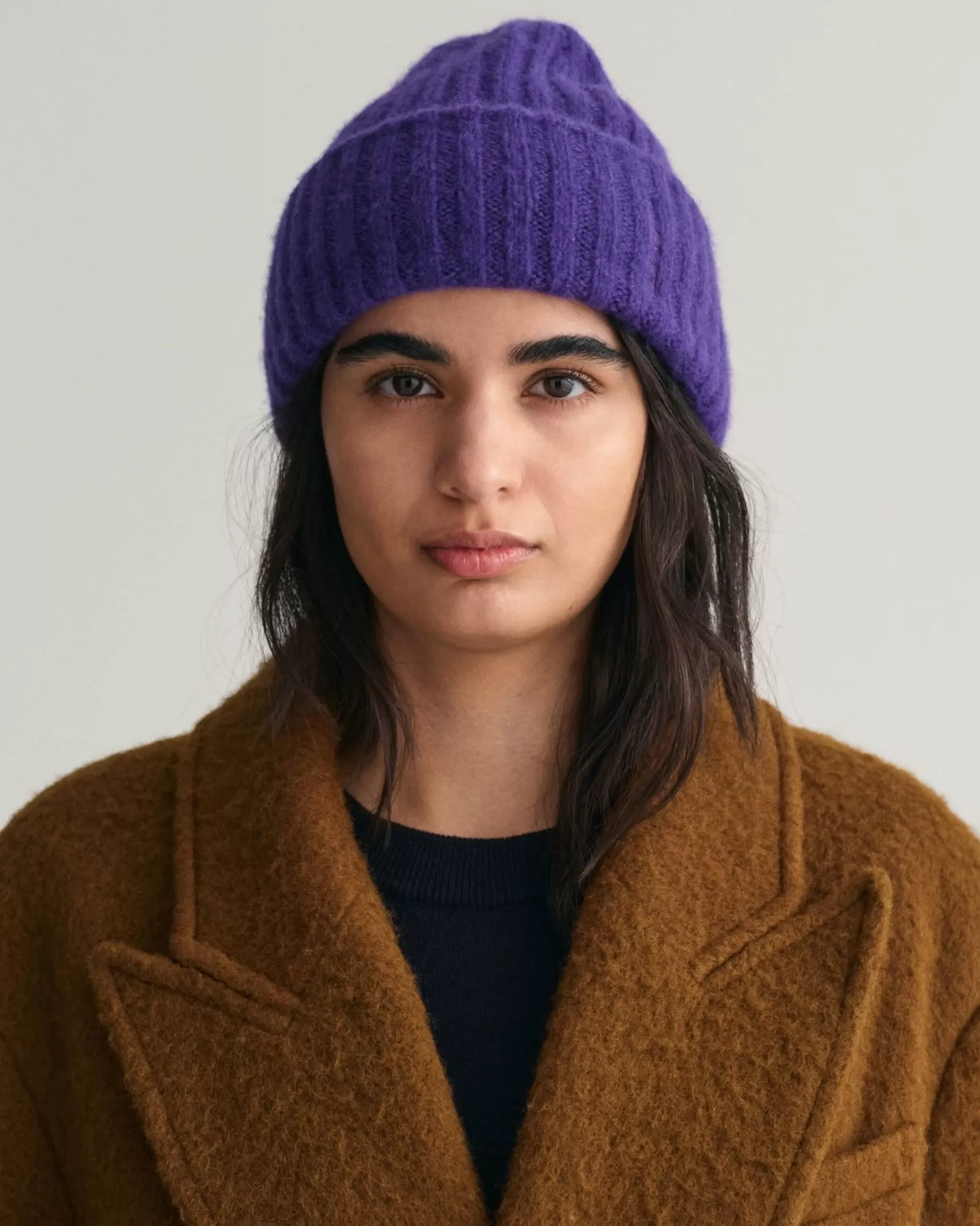 Women GANT Beanies & Hats*Ribbed Beanie PANSY PURPLE