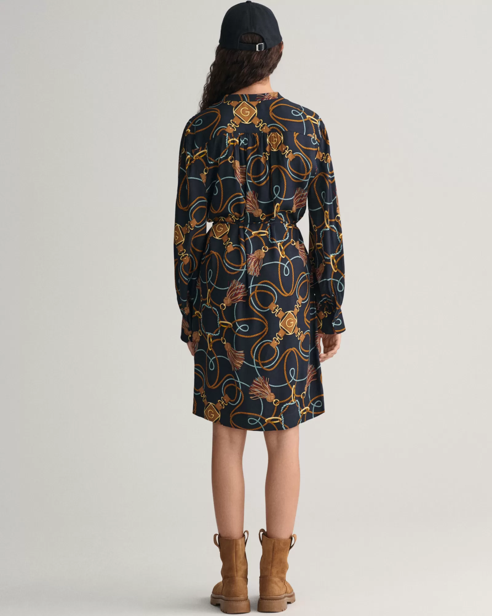 Women GANT Dresses*Rope Print Shirt Dress EVENING BLUE