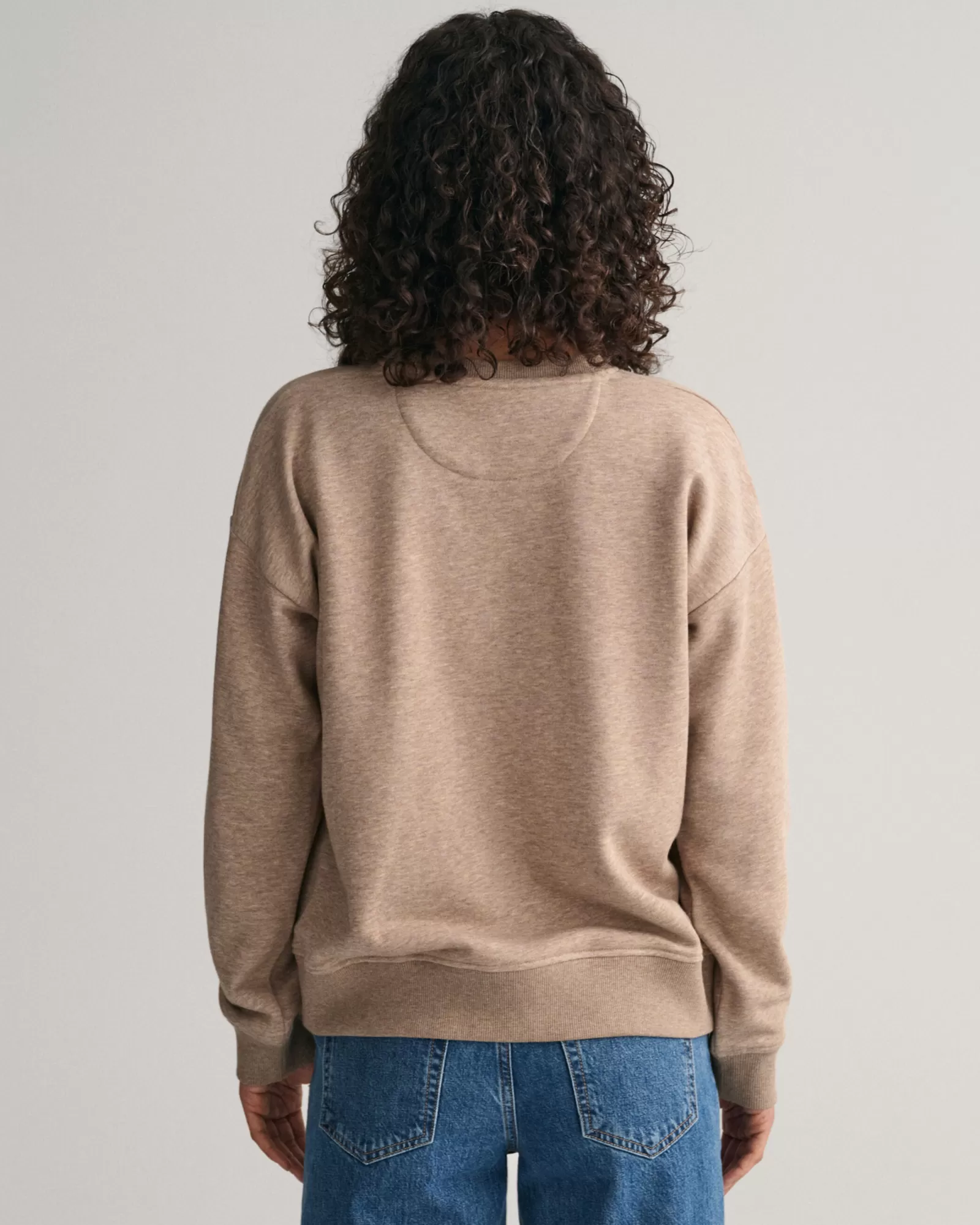 Women GANT Sweatshirts & Hoodies*Shield Crew Neck Sweatshirt DESERT BROWN